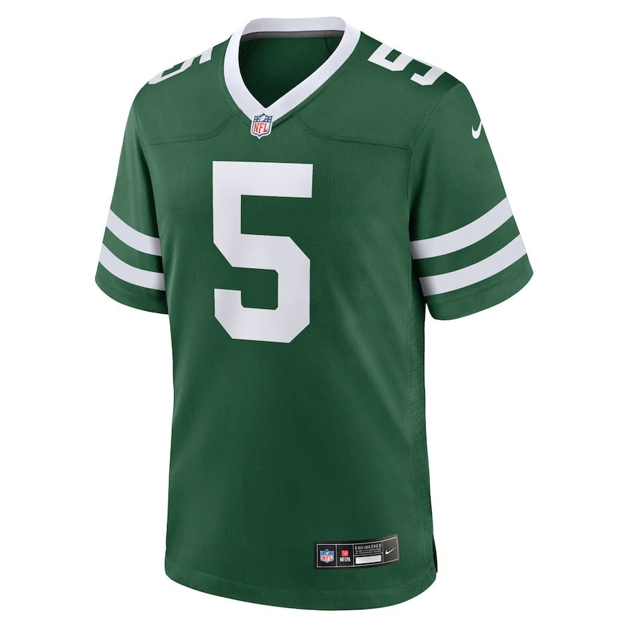 Garrett Wilson 5 New York Jets Game Jersey - Men, Legacy Green