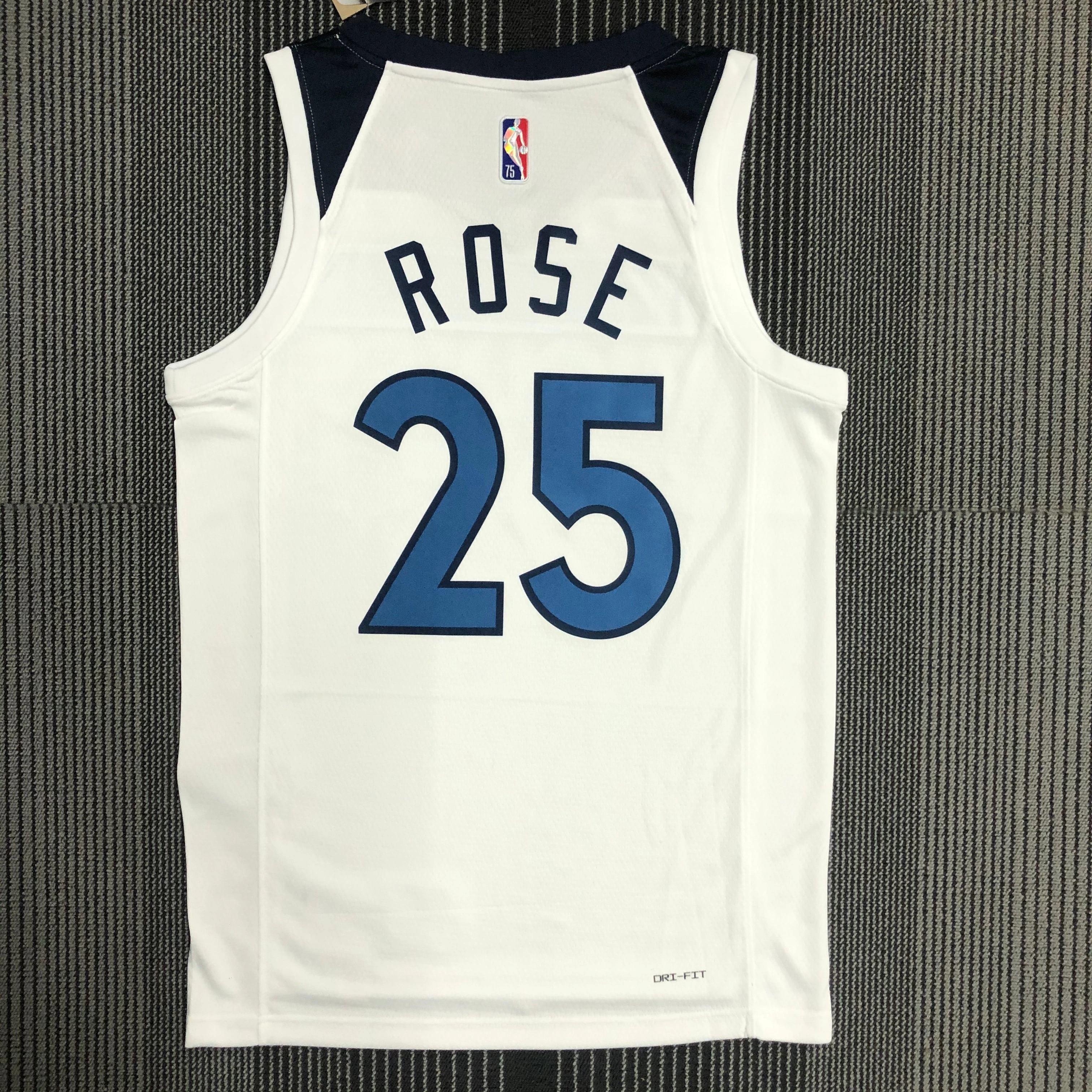 NBA 75th Anniversary Minnesota Timberwolves 25 Rose Basketball Jersey