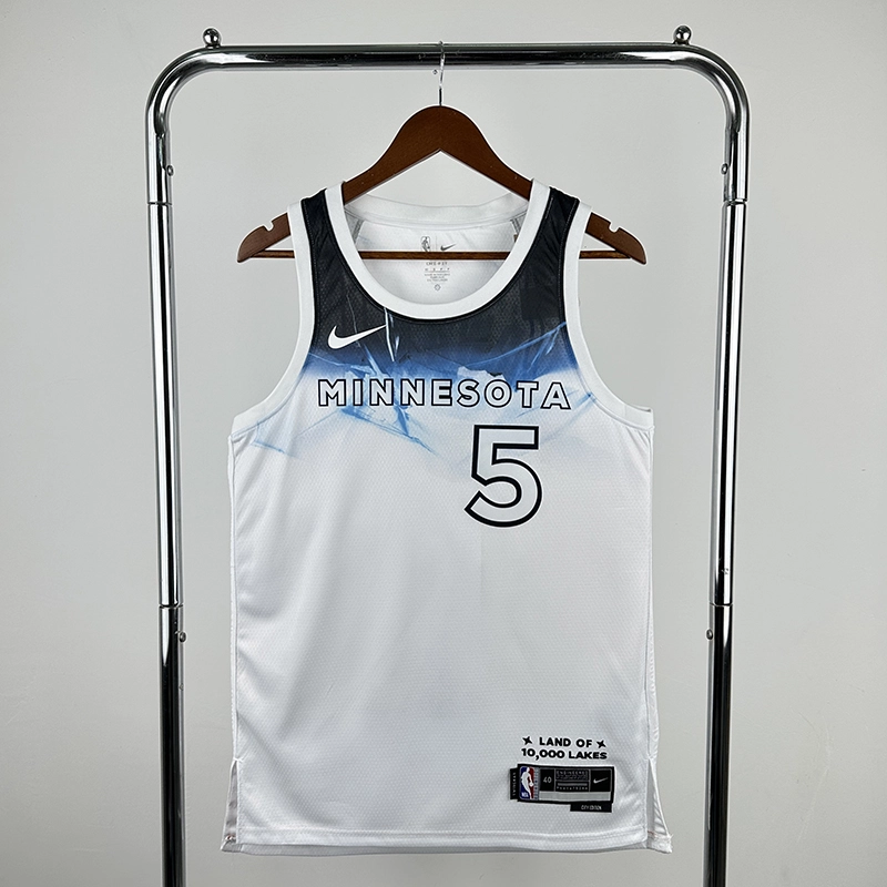 2025 NBA Minnesota Timberwolves 5 Edwards Basketball Jersey