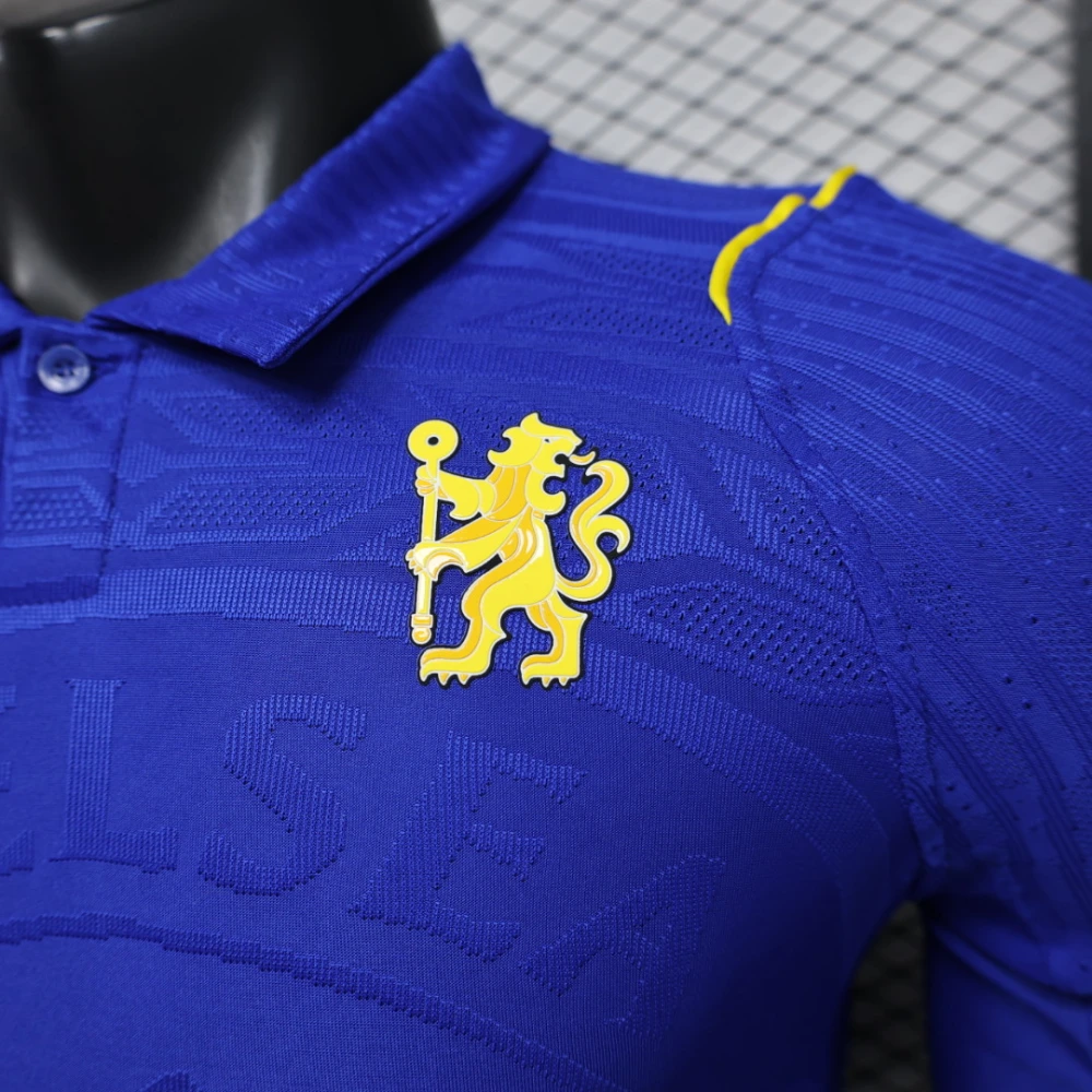 2026/27 Premier League Chelsea Team Home Football Jersey Player Version Long Sleeves - JerseyFun