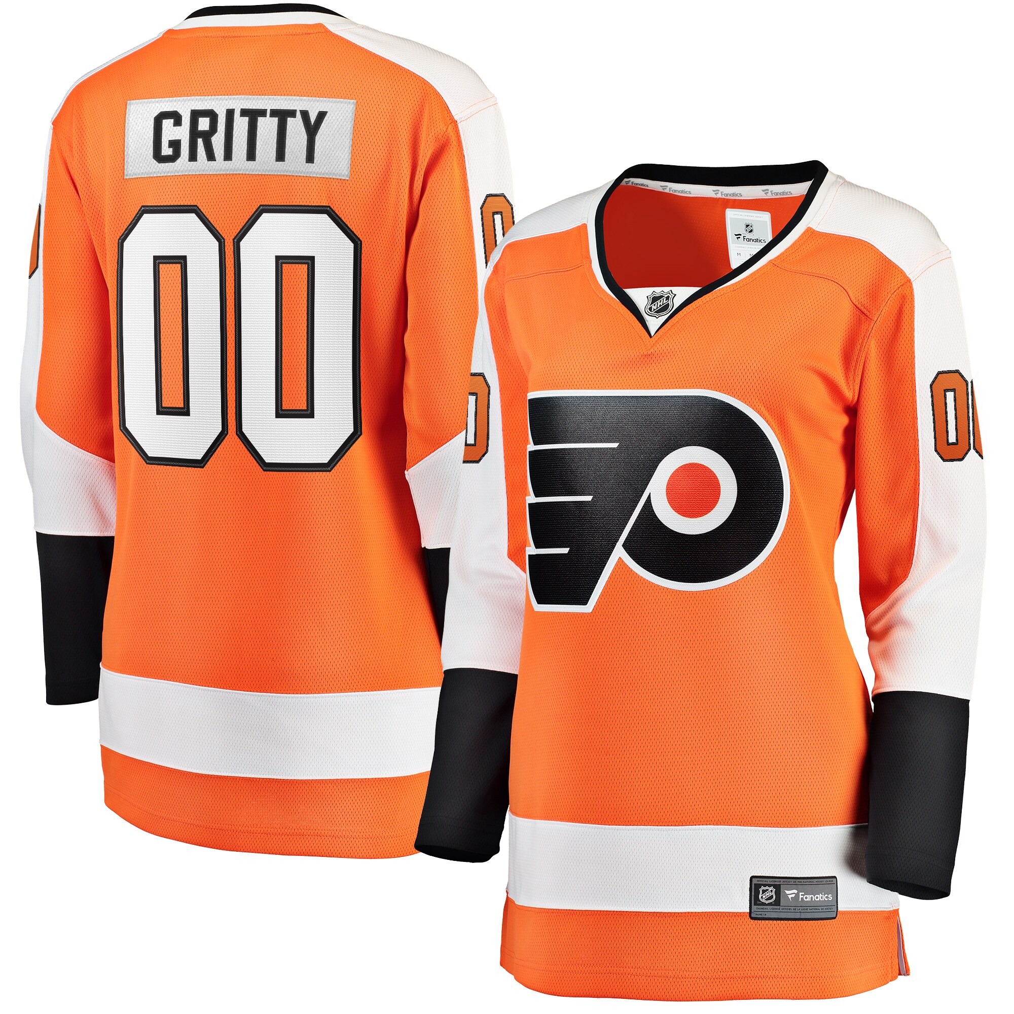 Gritty Philadelphia Flyers Women’s Fanatics Breakaway Player Jersey – Orange