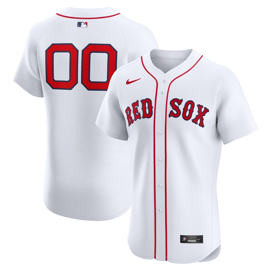 Boston Red Sox Home Elite Custom Jersey White