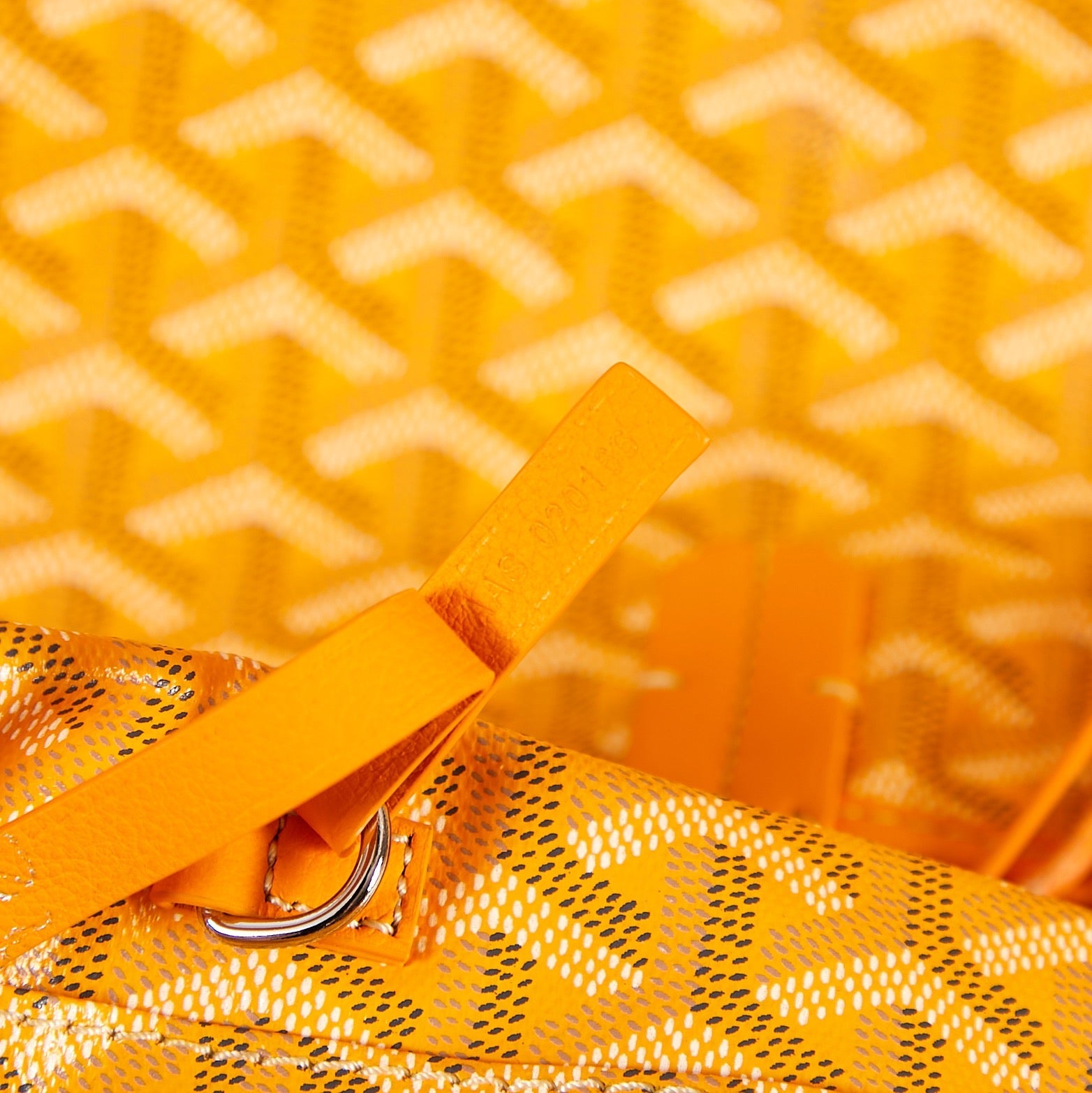 Goyard Saint Louis Pm 34Cm Yellow Canvas Chevroches Calfskin