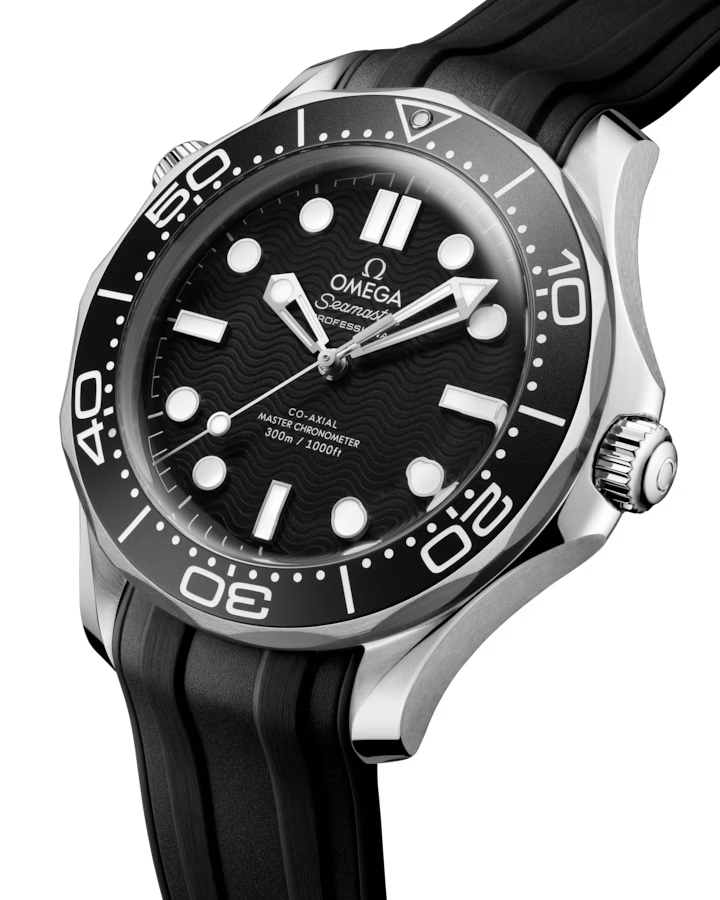Omega Seamaster Diver 300M Black Rubber Strap Men's Watch 42mm 210.32.42.20.01.003