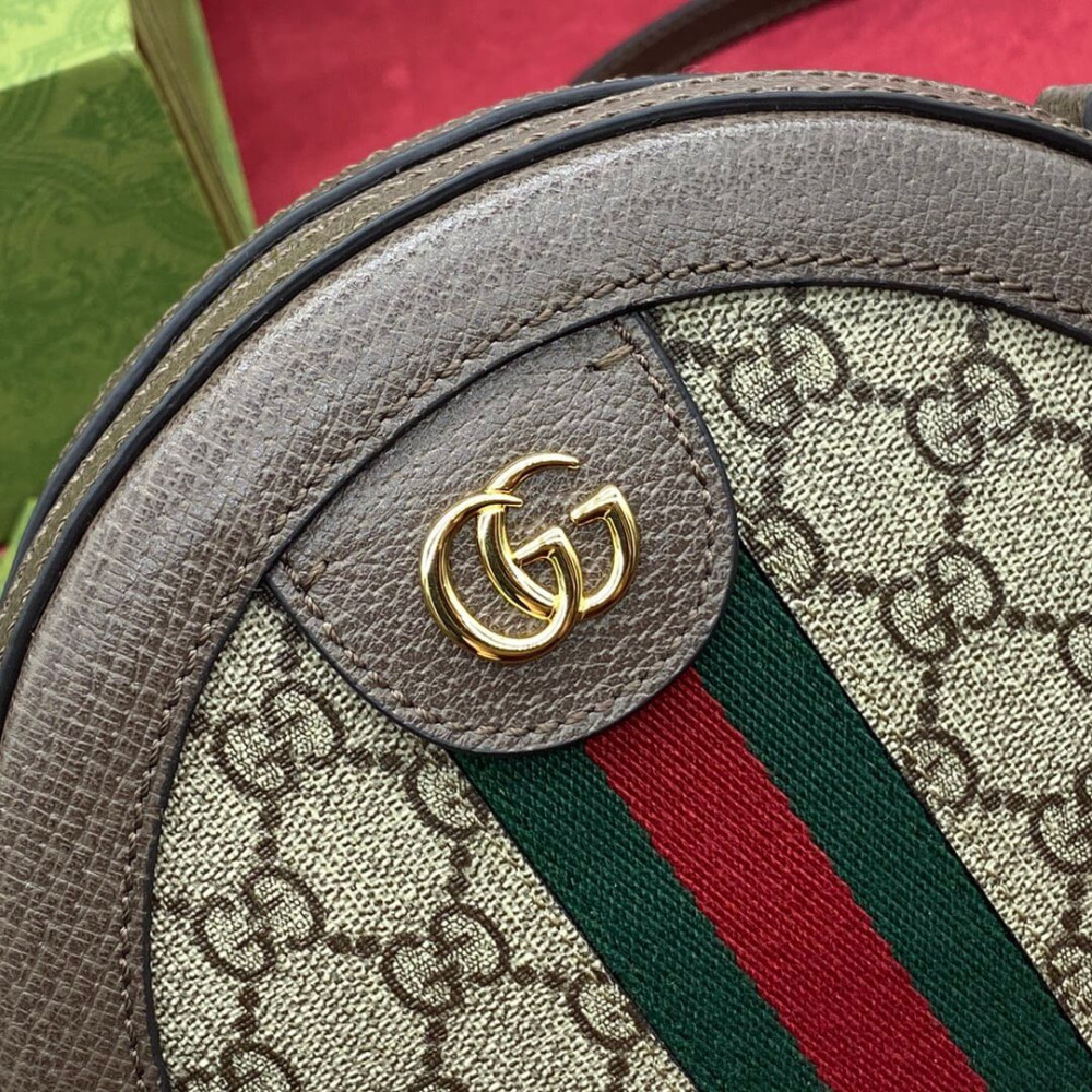 Gucci Ophidia Mini GG Round Shoulder Bag