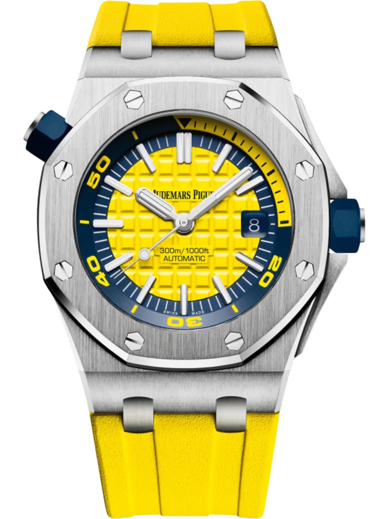 Audemars Piguet OFFSHORE DIVER Yellow Dial 42mm 15710ST.OO.A051CA.01