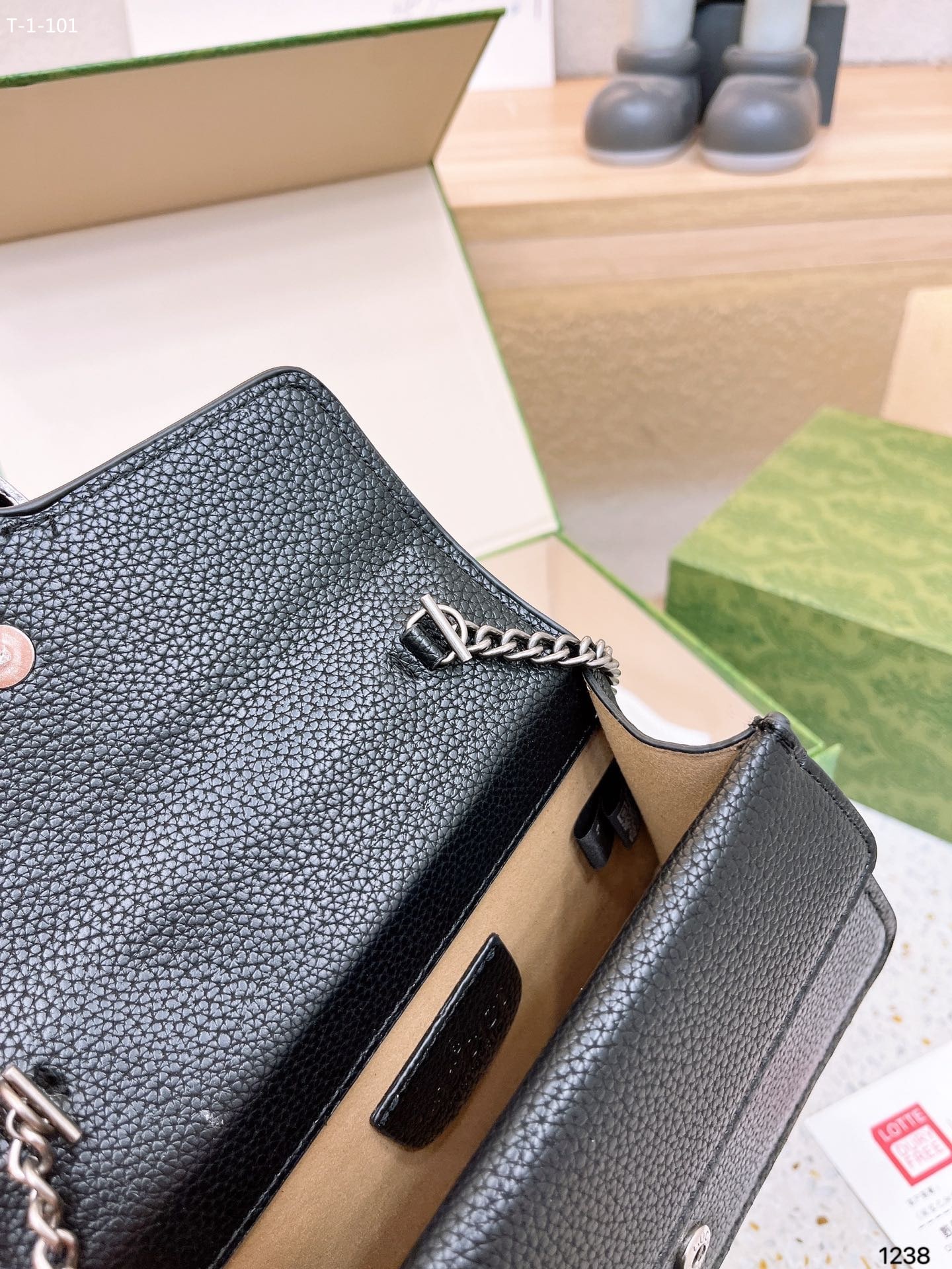 Gucci Dionysus Mini Top Handle Bag Black 18Cm 752029 Caogn 1155