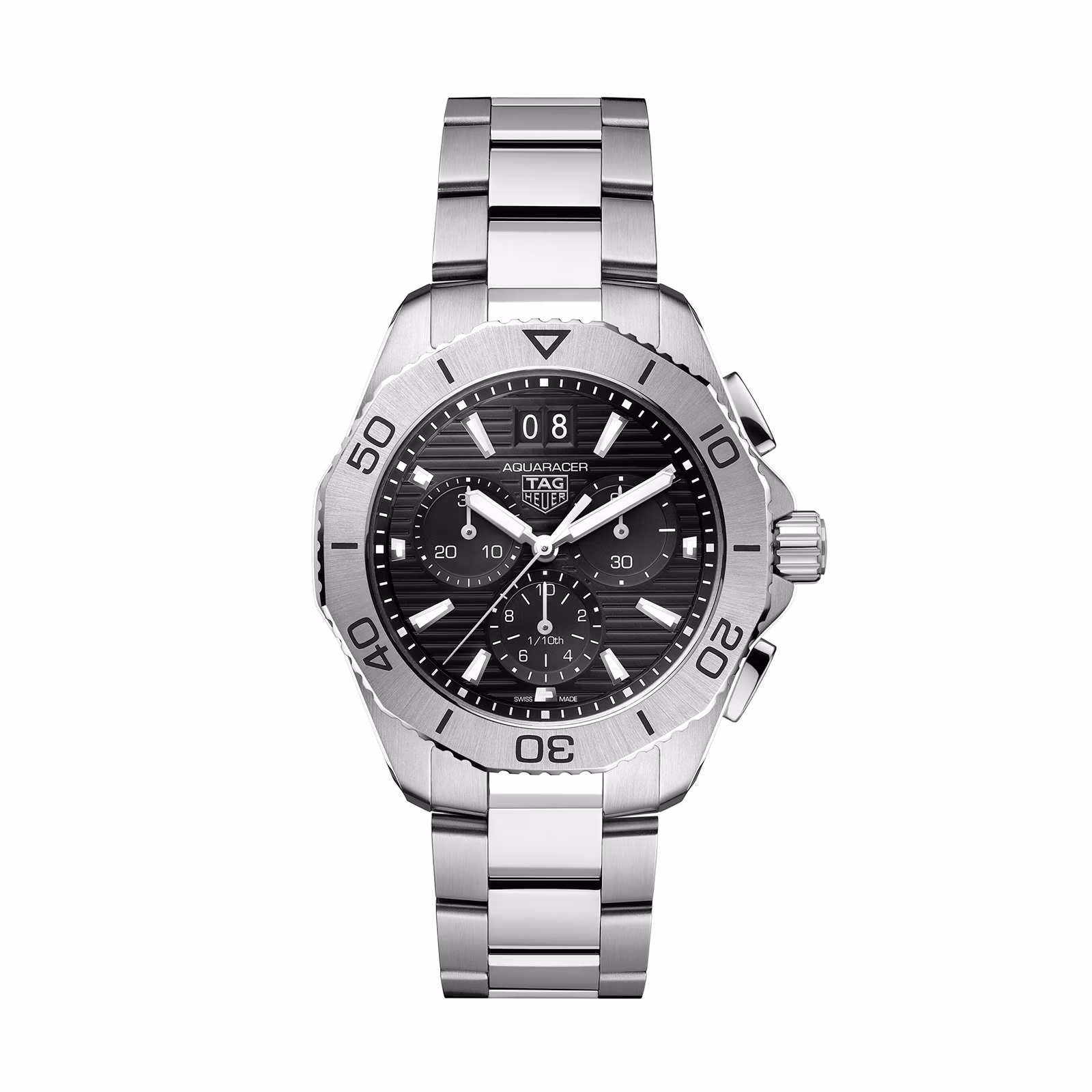 TAG Heuer Aquaracer Chronograph 40mm Mens Watch Black CBP1110.BA0627