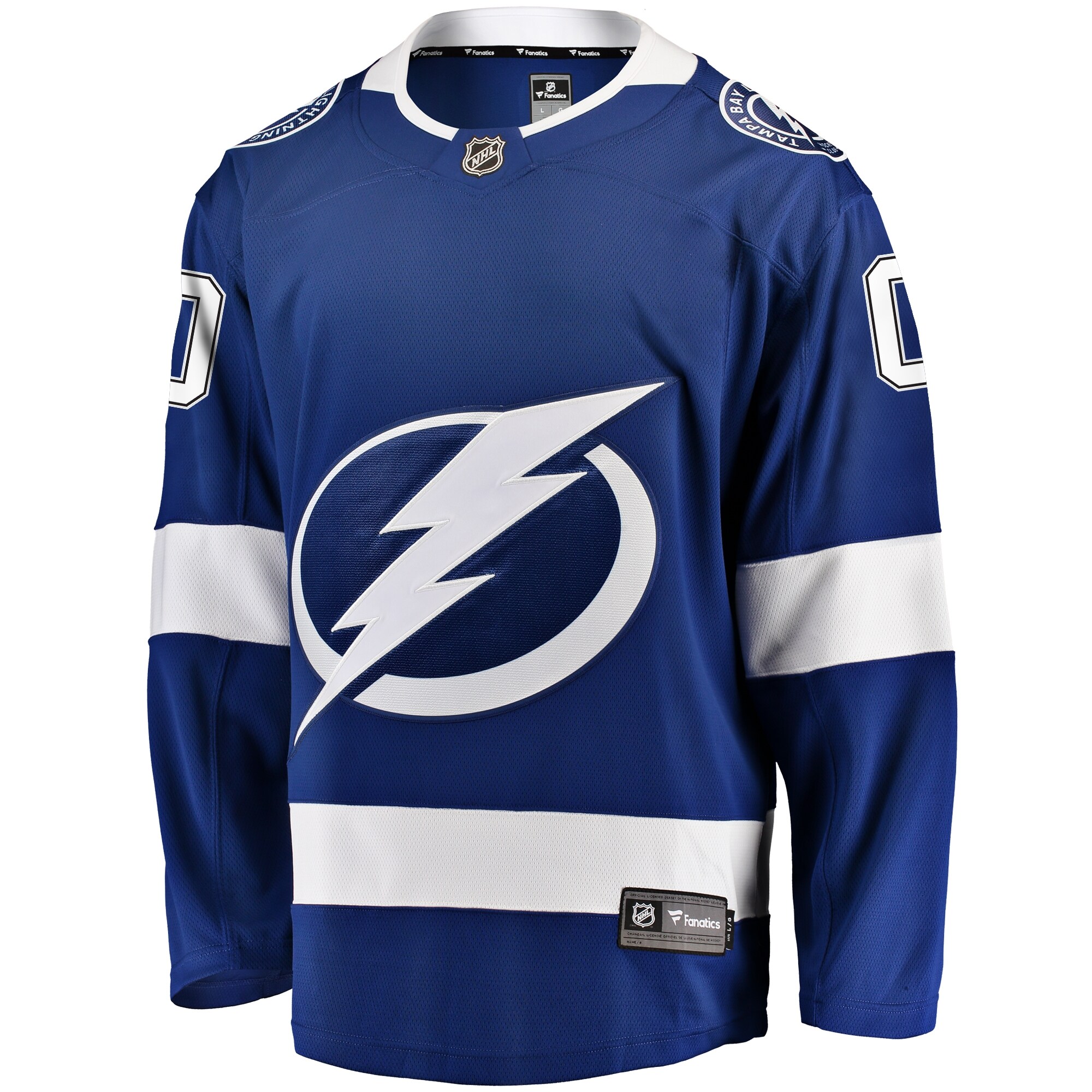 Tampa Bay Lightning Fanatics Home Breakaway Custom Jersey – Blue