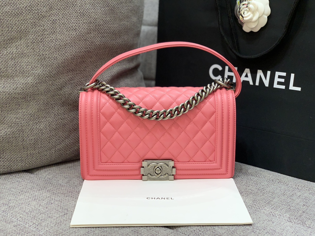 Leboy-25cm-Caviar cowhide-pink