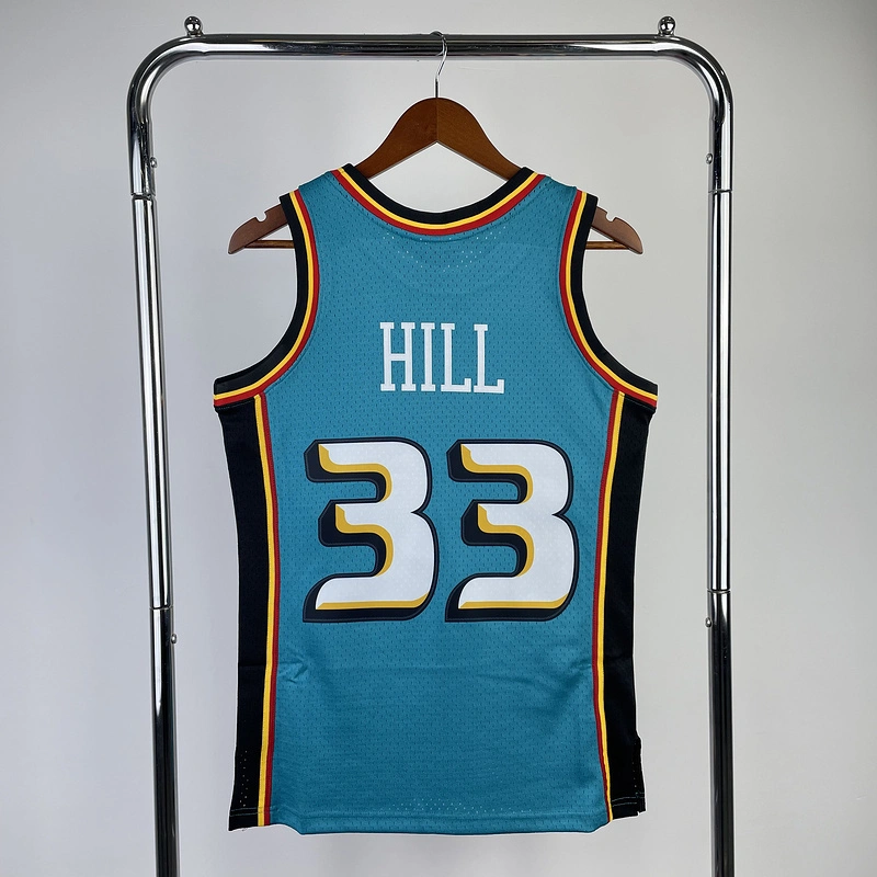 1998-99 NBA Detroit Pistons 33 HILL Basketball jersey