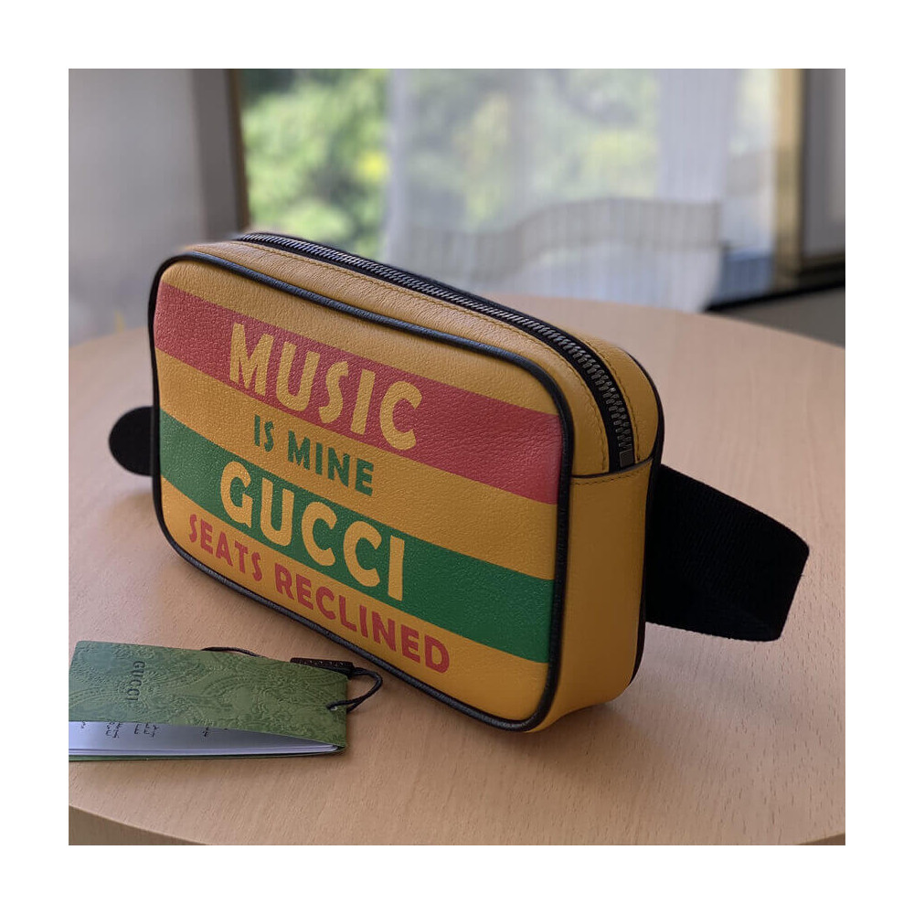 Gucci 100 Belt Bag In Yellow Leather