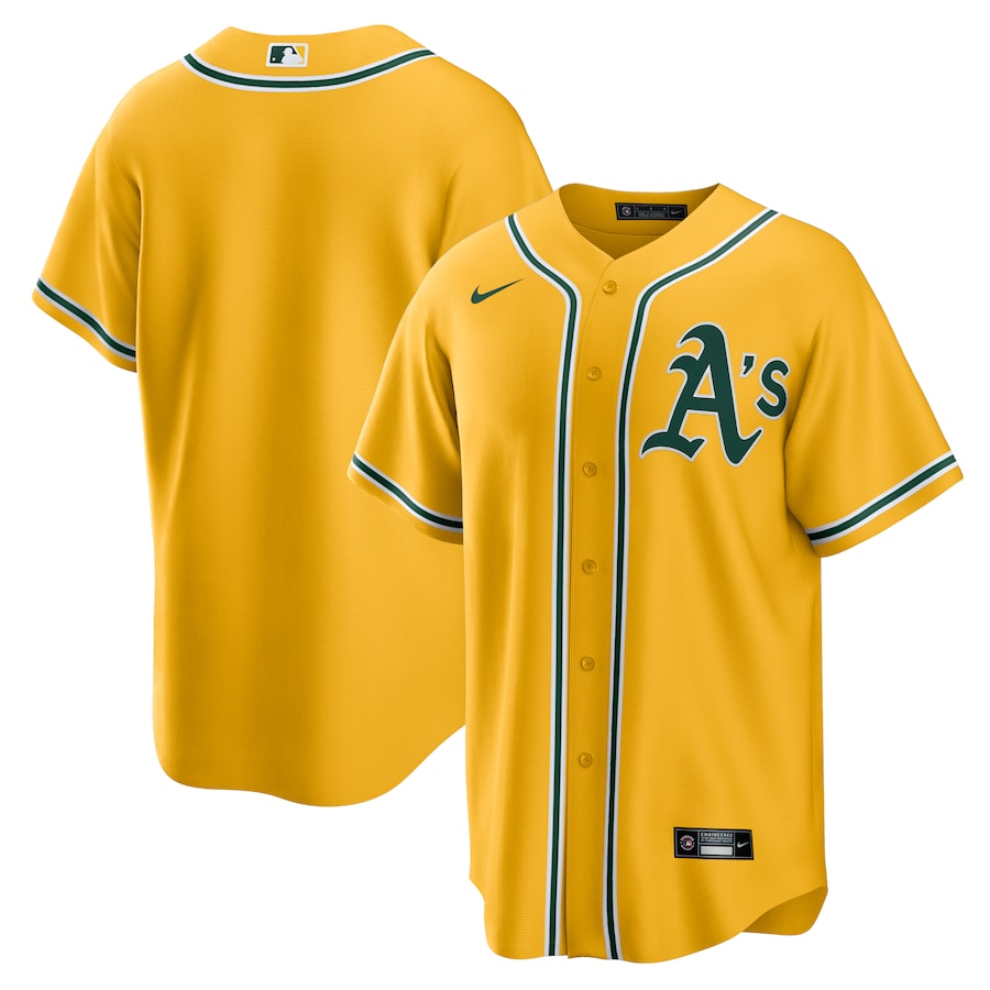Oakland Athletics Alternate Team Jersey Gold