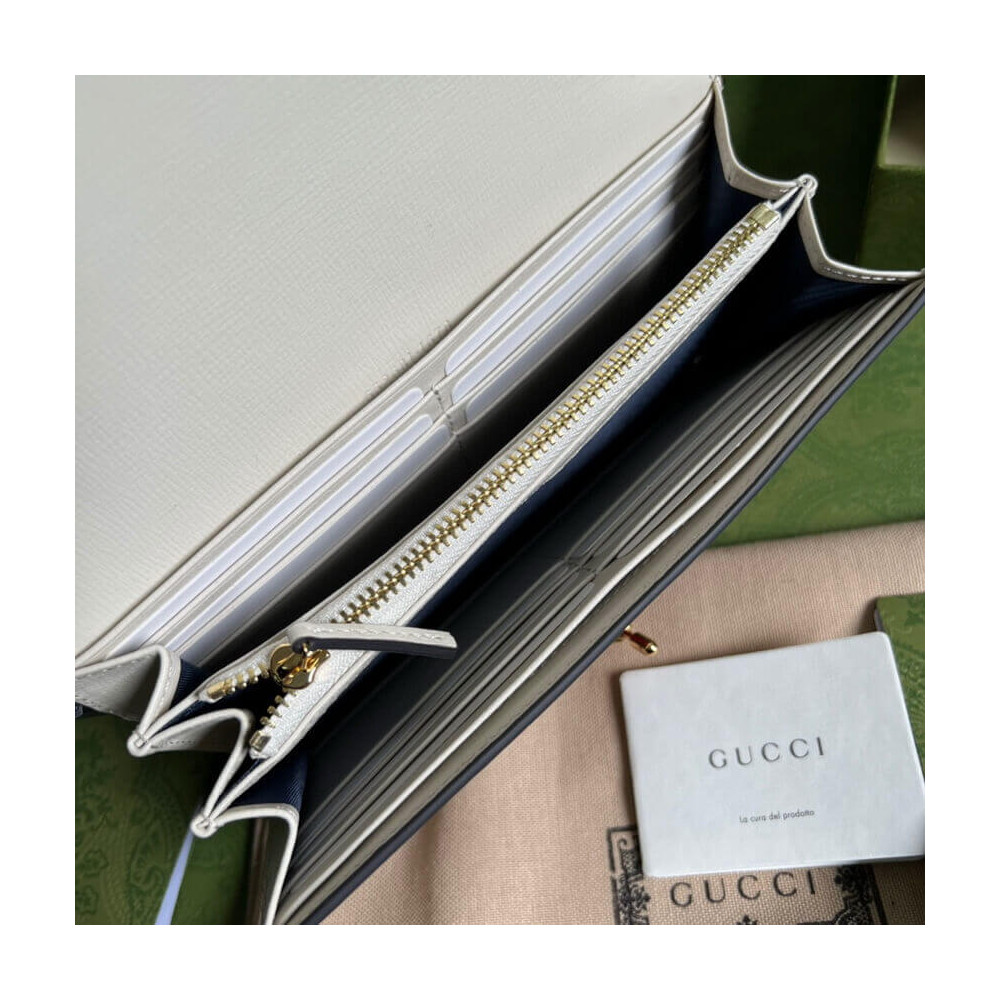 Gucci Jackie 1961 Chain Wallet White 19cm