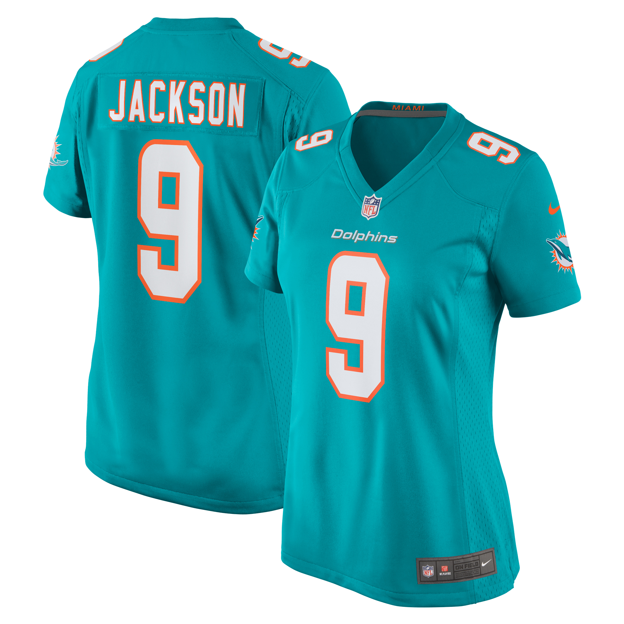 Calvin Jackson Miami Dolphins Nike Women's Home Game Player Jersey - Aqua