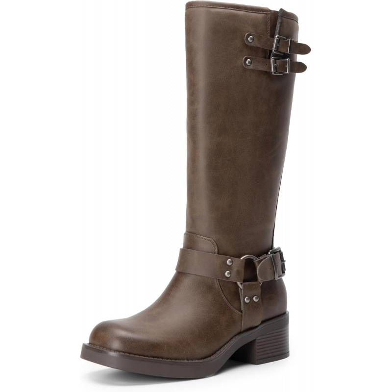 Women's Knee High Boots Combat Boots Goth Boot