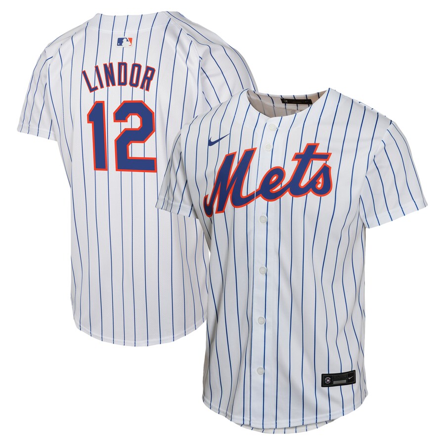 Francisco Lindor New York Mets Youth Home Game Player Jersey White