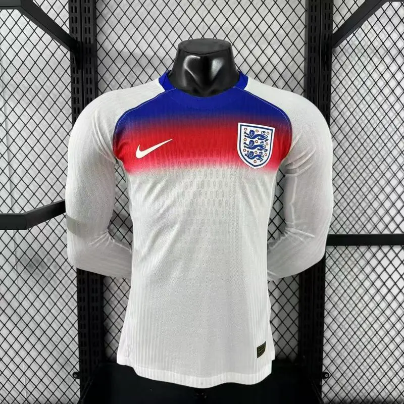 Player 2025-26 England Home Long sleeves Football jersey