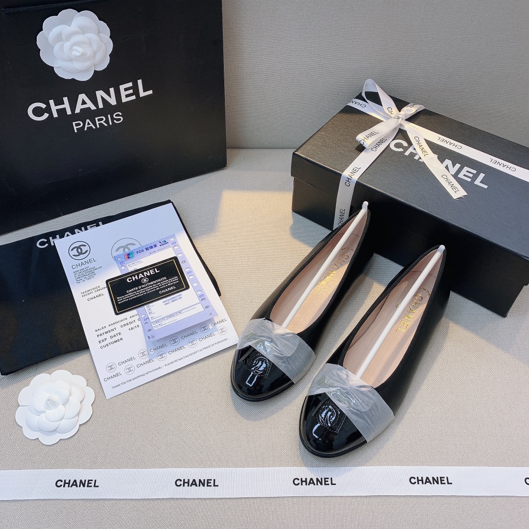 Chanel Flat Black Sandals G02819 Y01552 94305