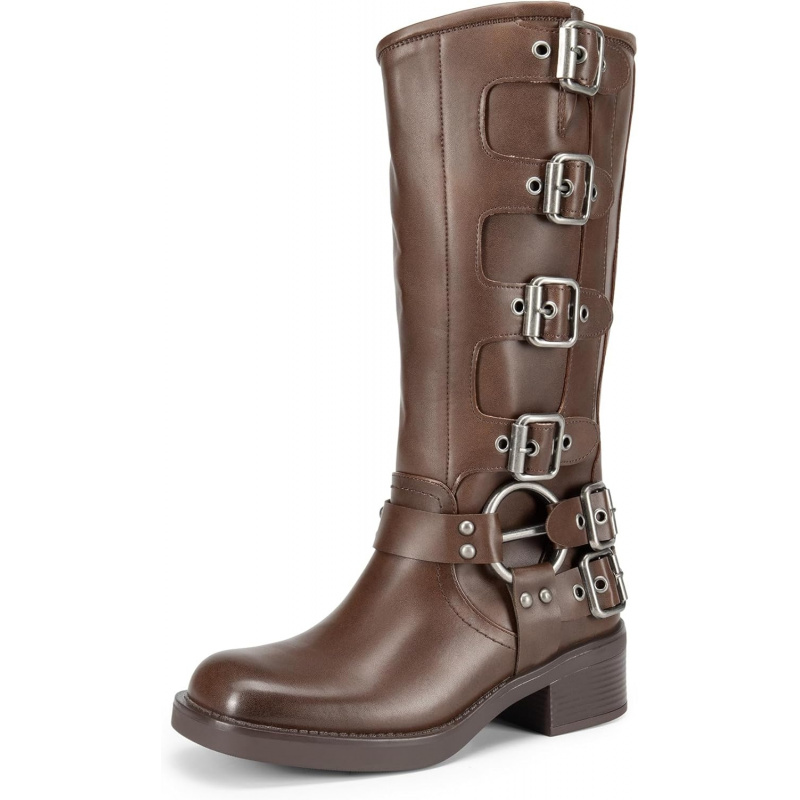 Women's Knee High Riding Boots Side Zipper
