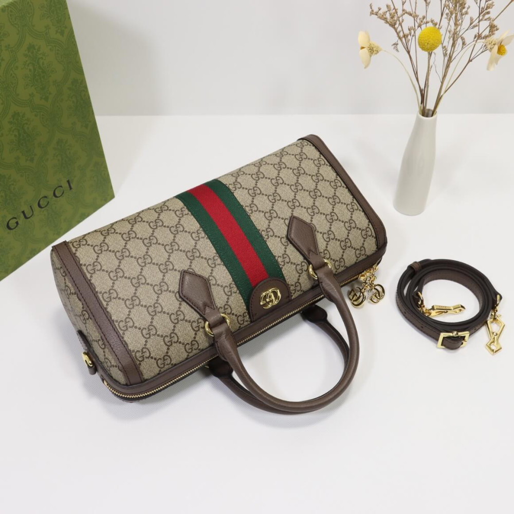 Gucci Ophidia GG Canvas Medium Top Handle Shoulder Bag 32cm/12.6in