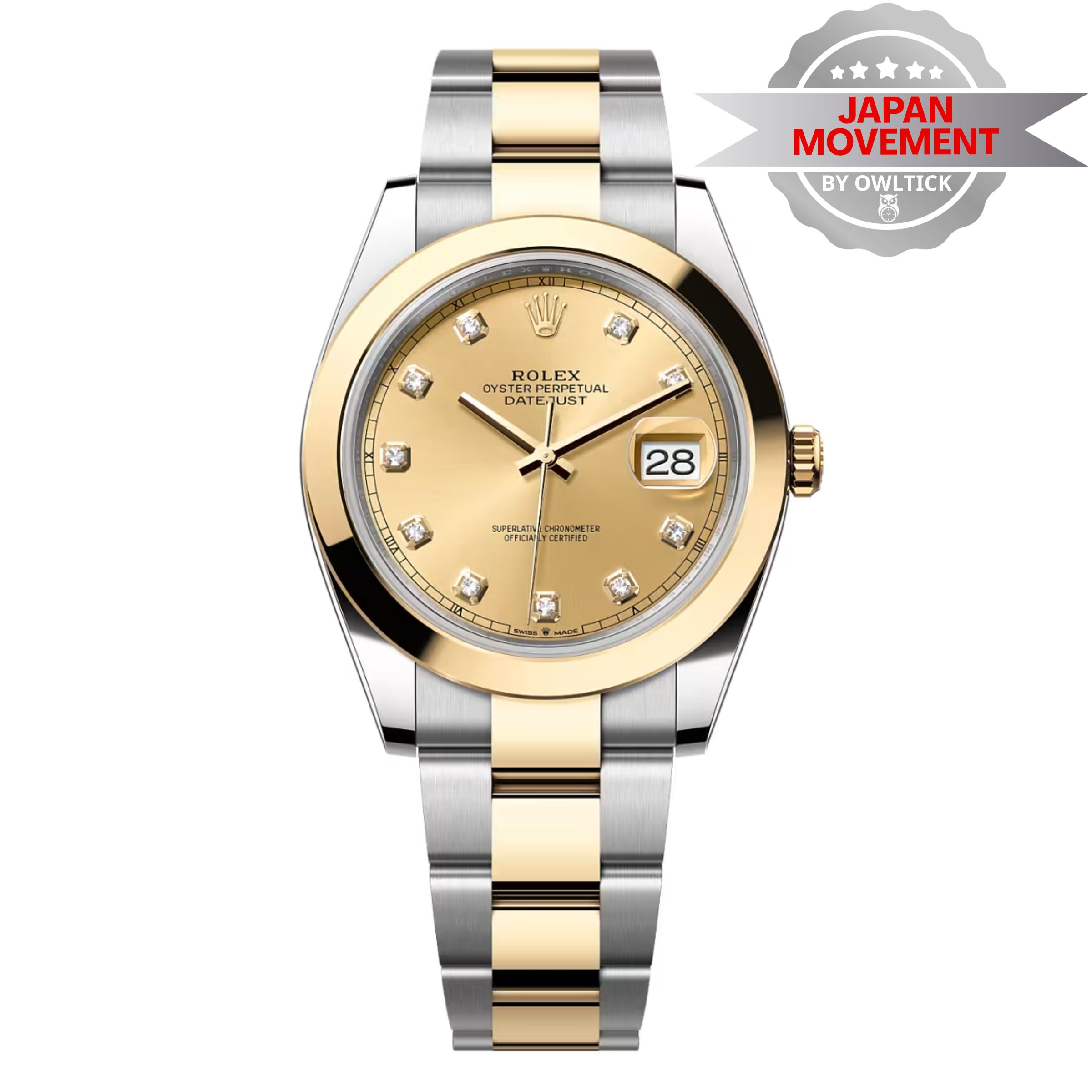 [Superclone] Rolex Datejust 41mm Champagne – Colour Dial Oyster 126303