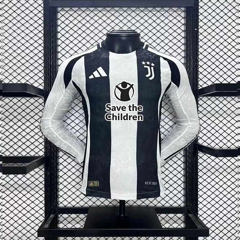 Player Long Sleeves 2024-25 Juventus Home VLAHOVIC Football jersey