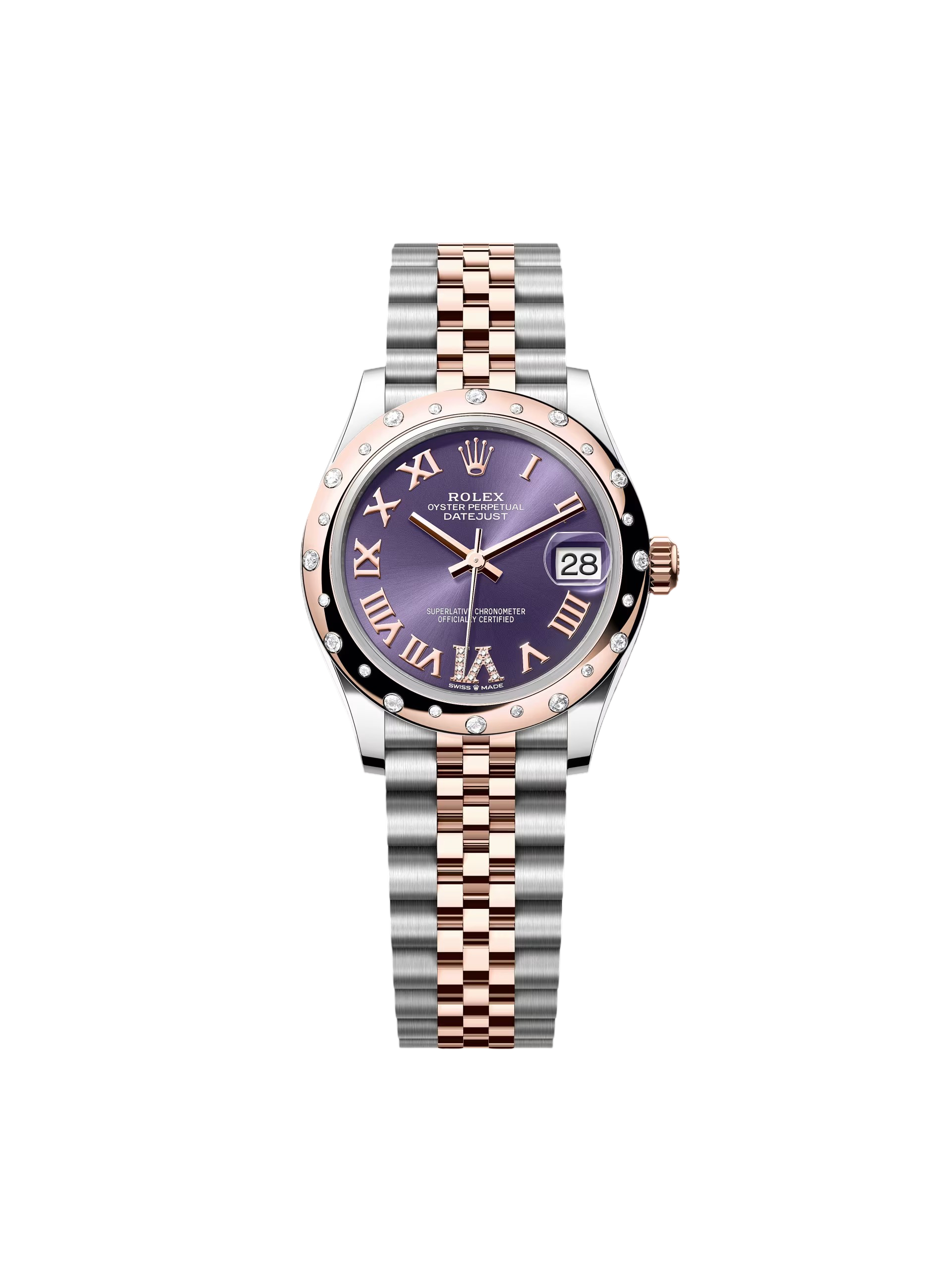 Rolex Datejust m278341 Aubergine Dial 31mm