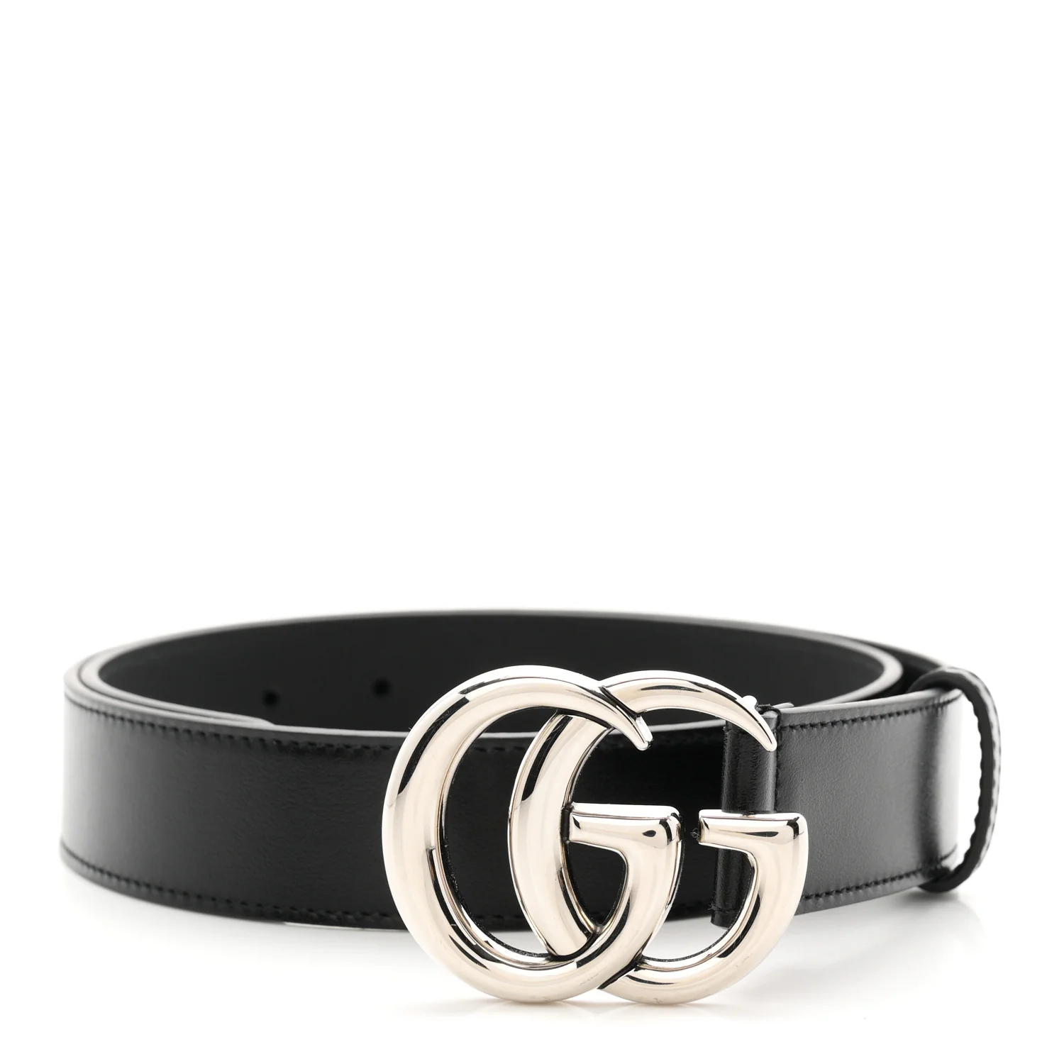 Calfskin Double G 30mm Belt 80 32 Black