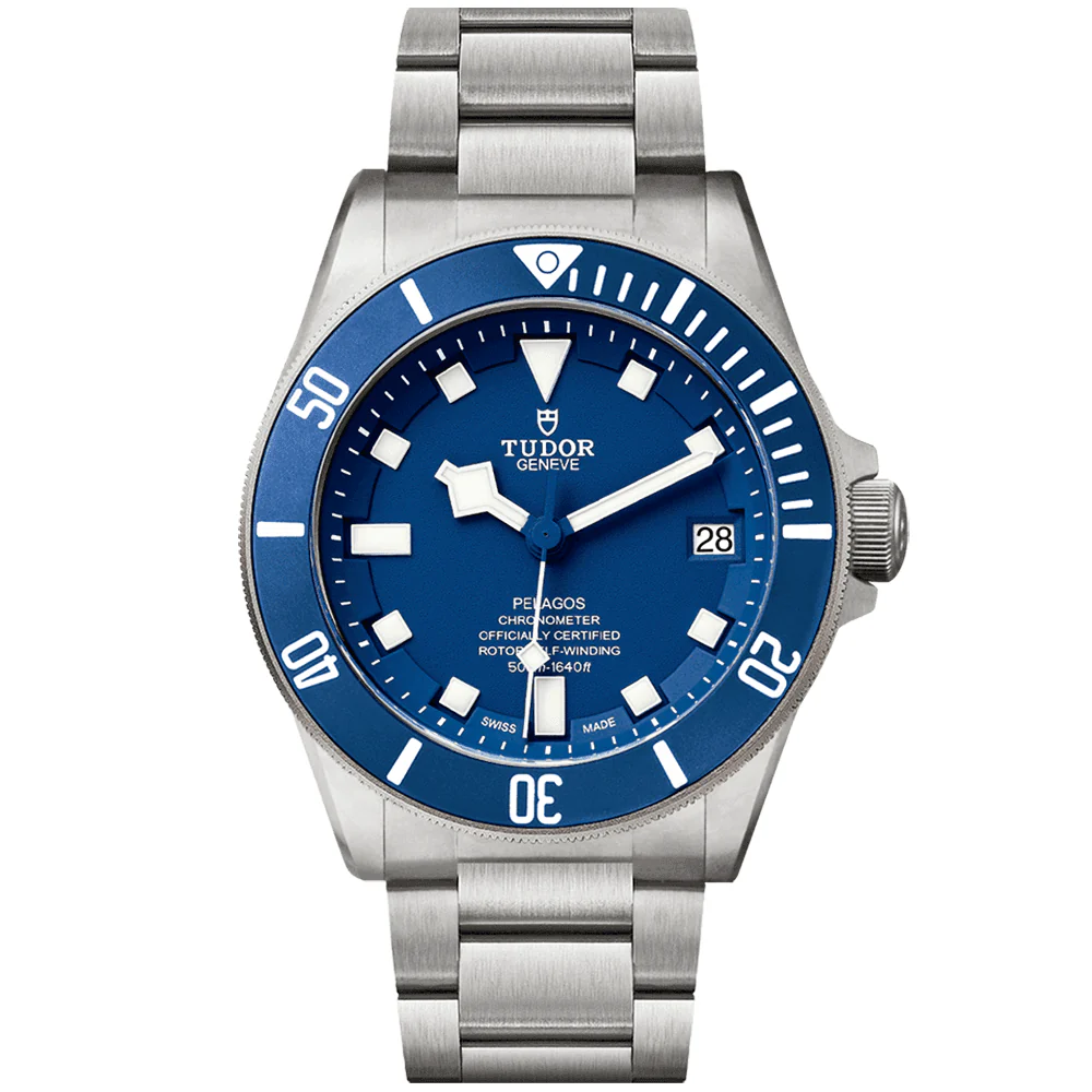 TUDOR Pelagos 42mm Blue Dial & Ceramic Bezel Men's Titanium Automatic Watch M25600TB-0001