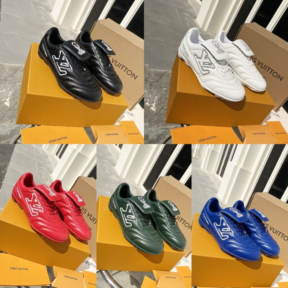 Louis Vuitton Footprint Soccer Sneaker White 1Ahdoi