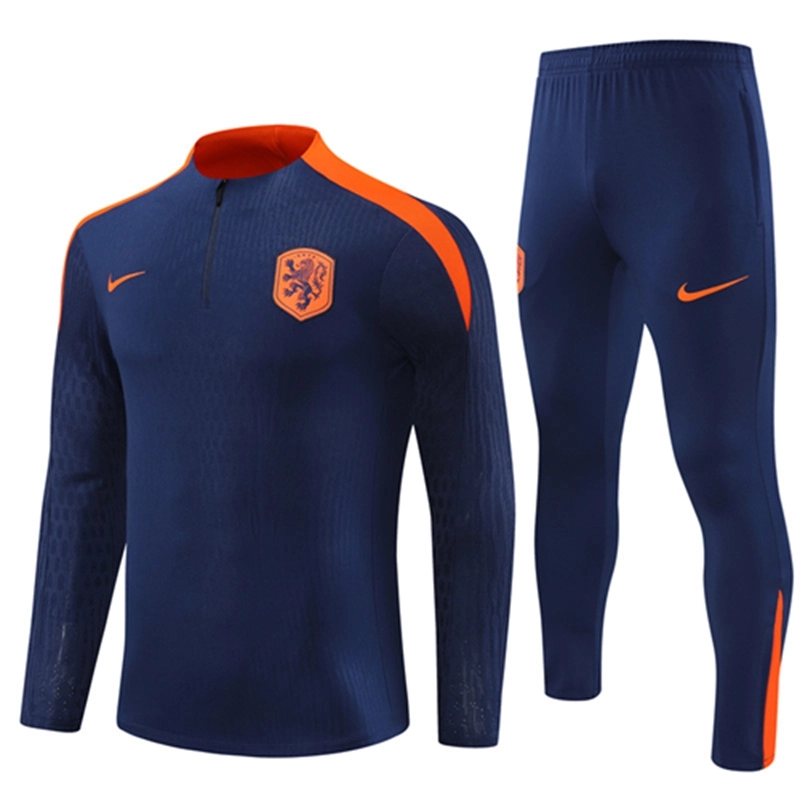 2024-25 Netherlands Kids Royal Blue Long Sleeve Training Suit