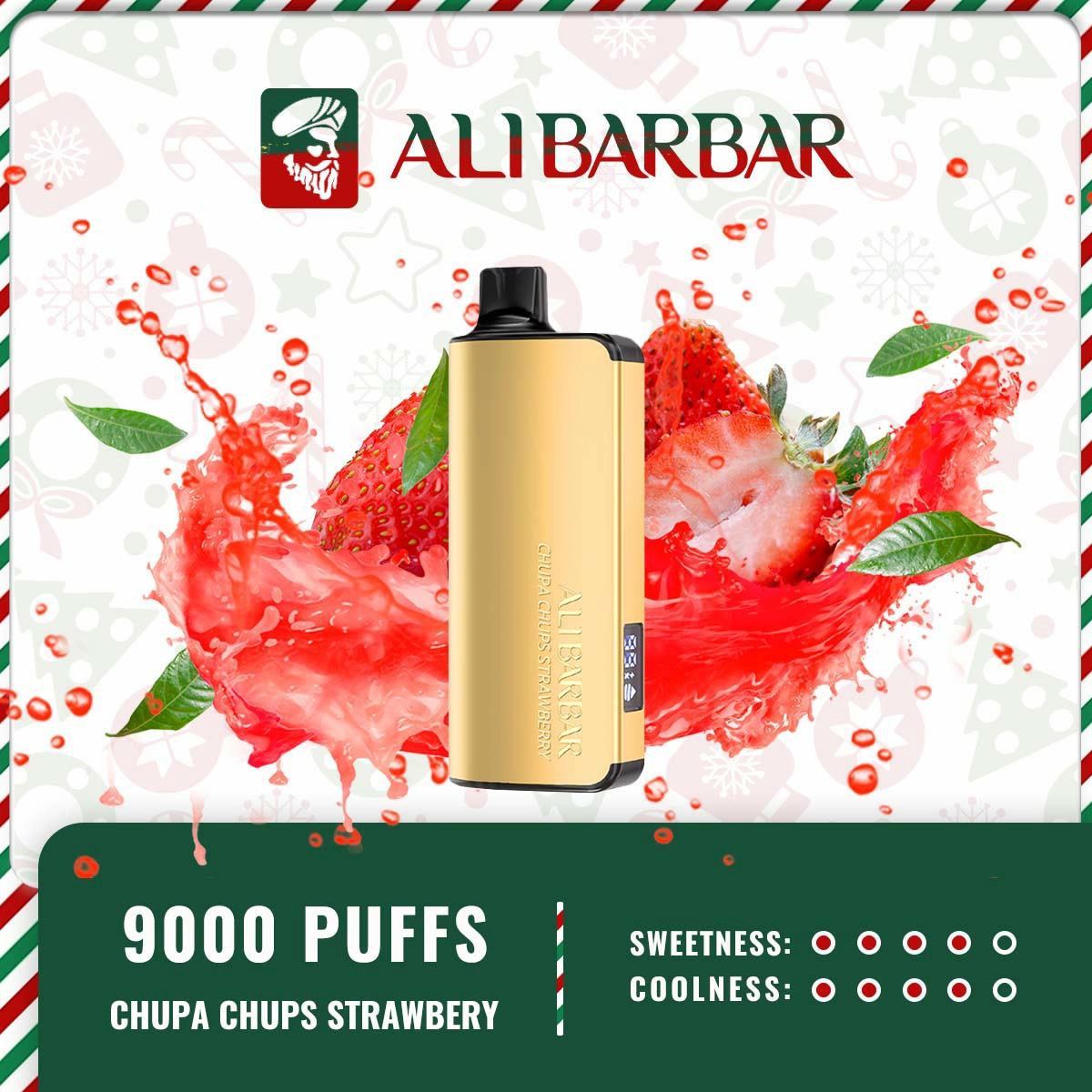 Alibarbar Ingot 9000 Puffs – Chupa Chupps Strawberry