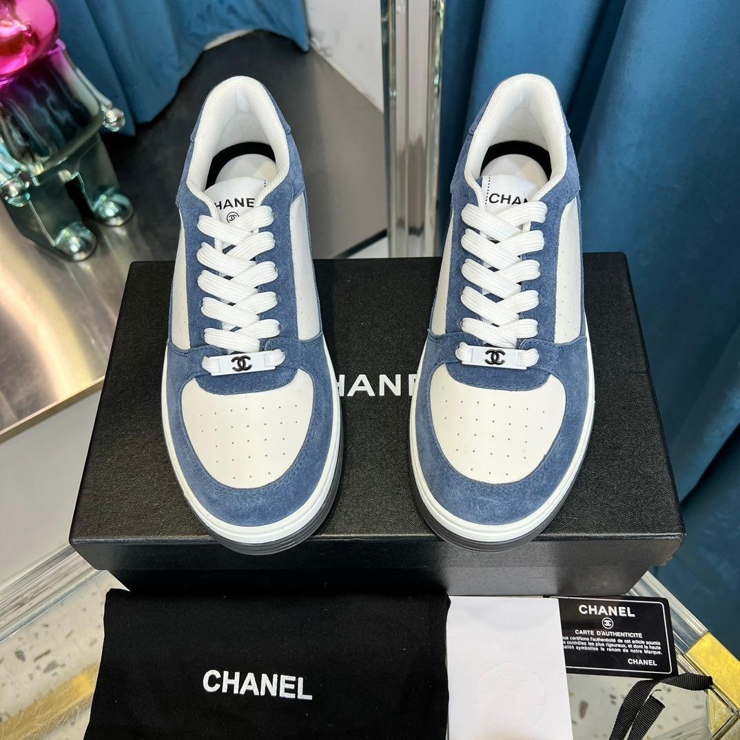 CHANEL Casual White Shoes