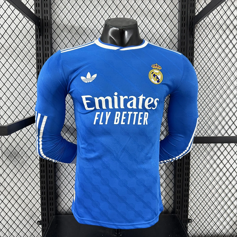 player 2025-26 Real Madrid Third Away Long sleeve football jersey