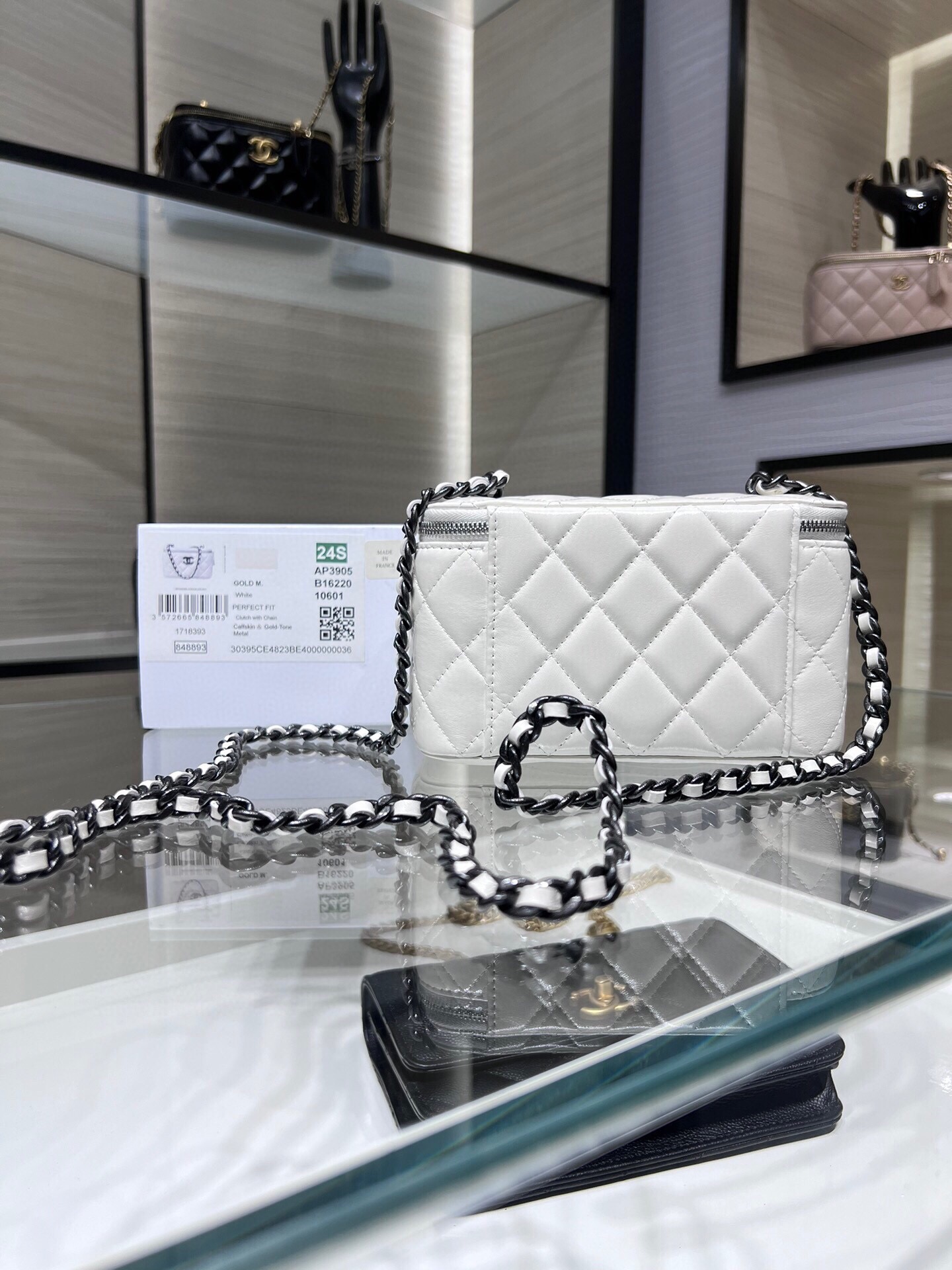 Perfect Fit Clutch with Chain  Vanity Case