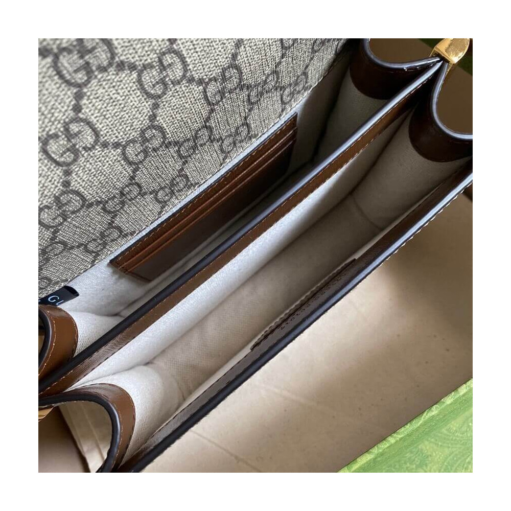 Gucci Mini Shoulder Bag with Interlocking G in GG Supreme
