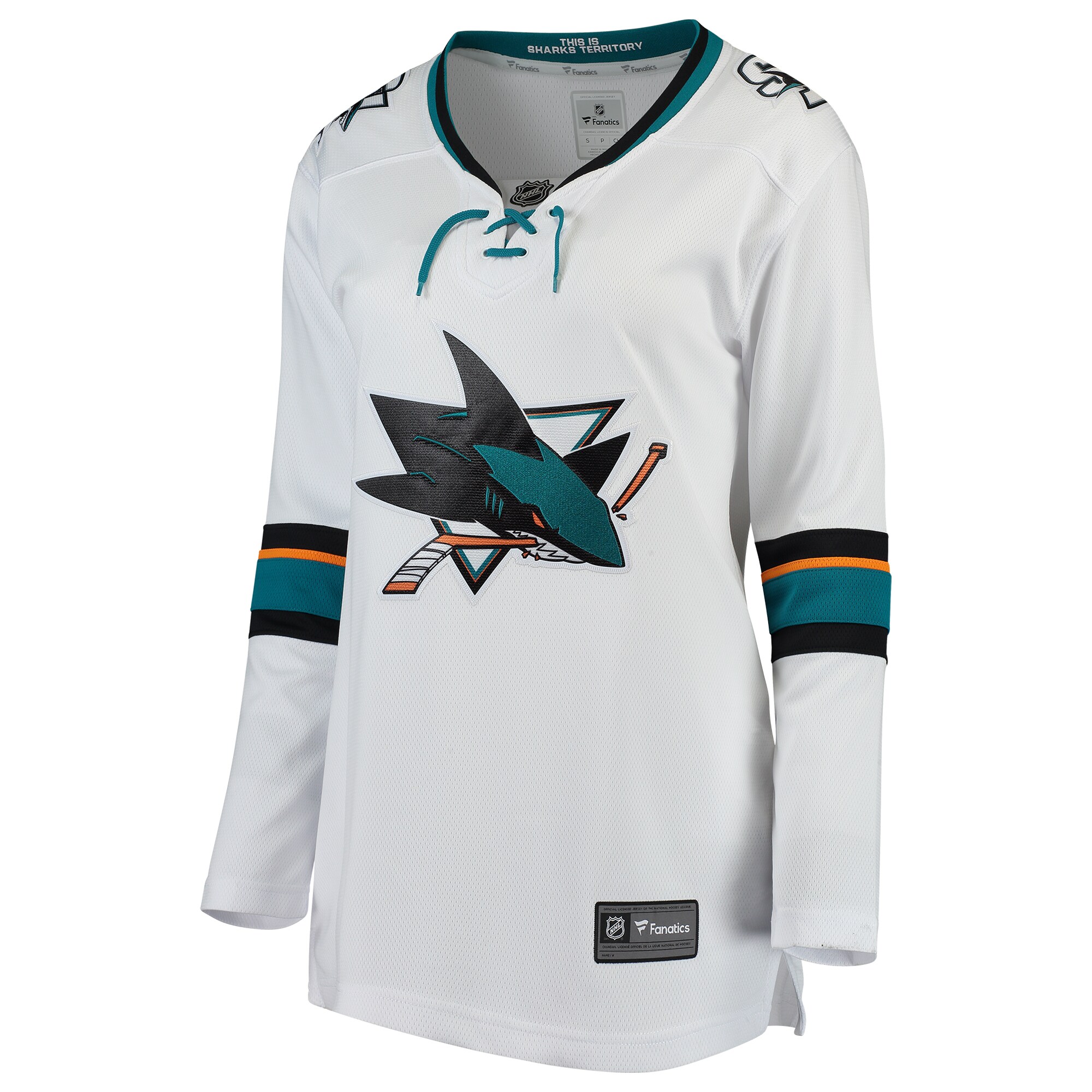San Jose Sharks Fanatics Women’s Away Breakaway Jersey – White
