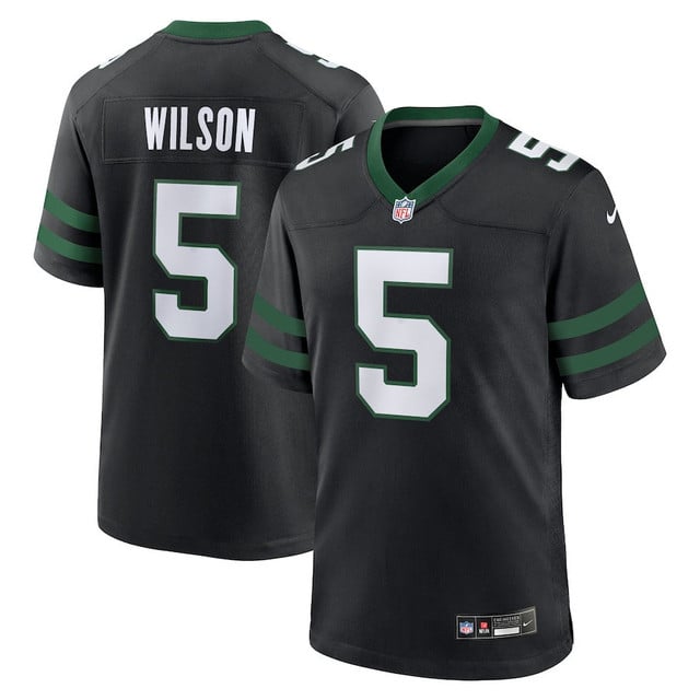 Garrett Wilson 5 New York Jets Alternate Game Men Jersey - Legacy Black