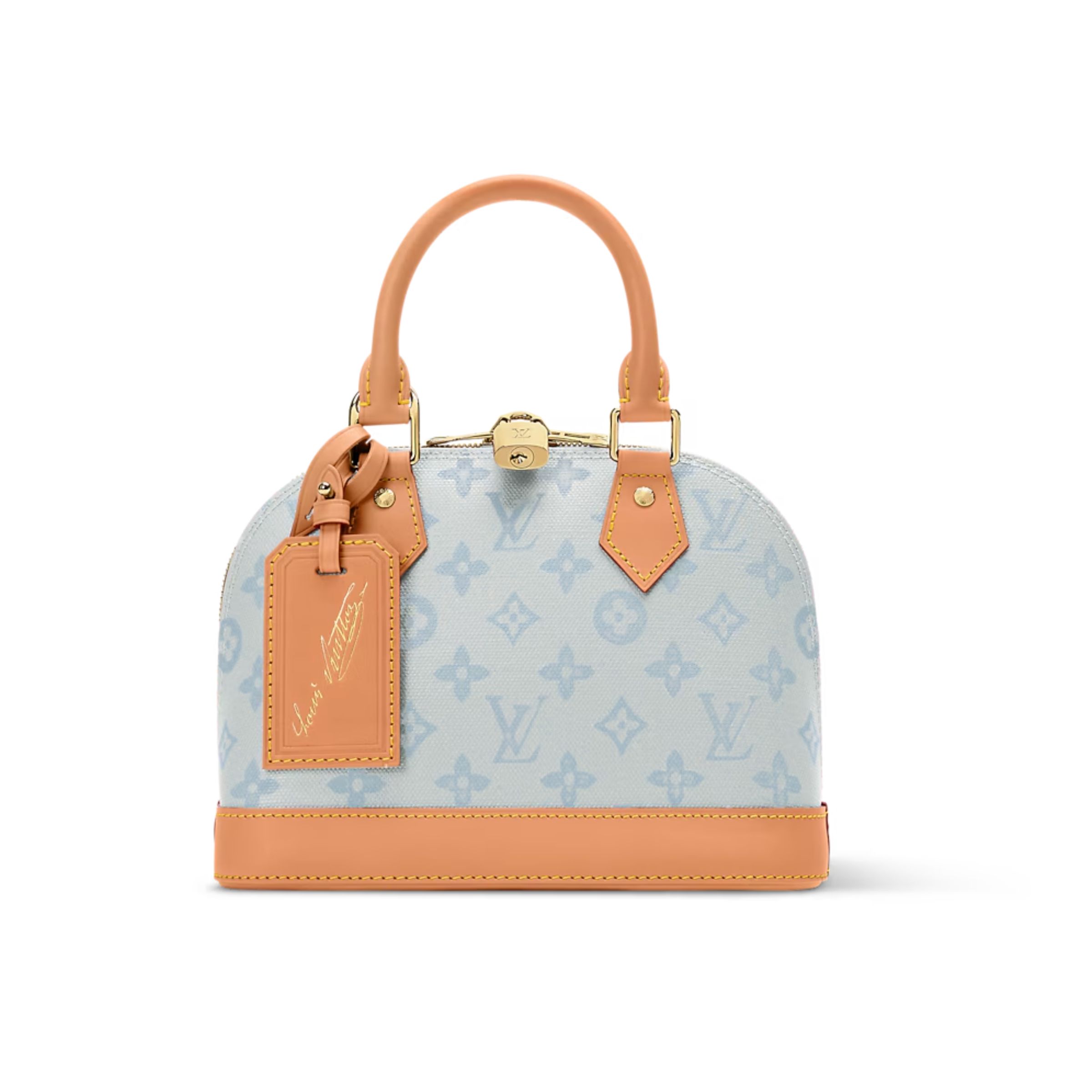 Louis Vuitton Alma BB Bag Monogram Origine Bleu Courrier 23.5cm M27526