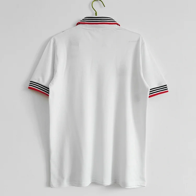 Retro 1975-80 Manchester United Away White Football Shirt