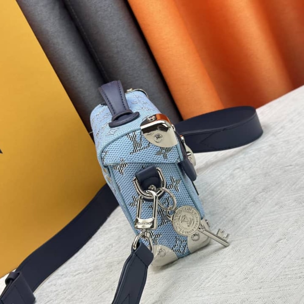 Louis Vuitton Soul Trunk Bag Monogram Blue 19Cm M15035