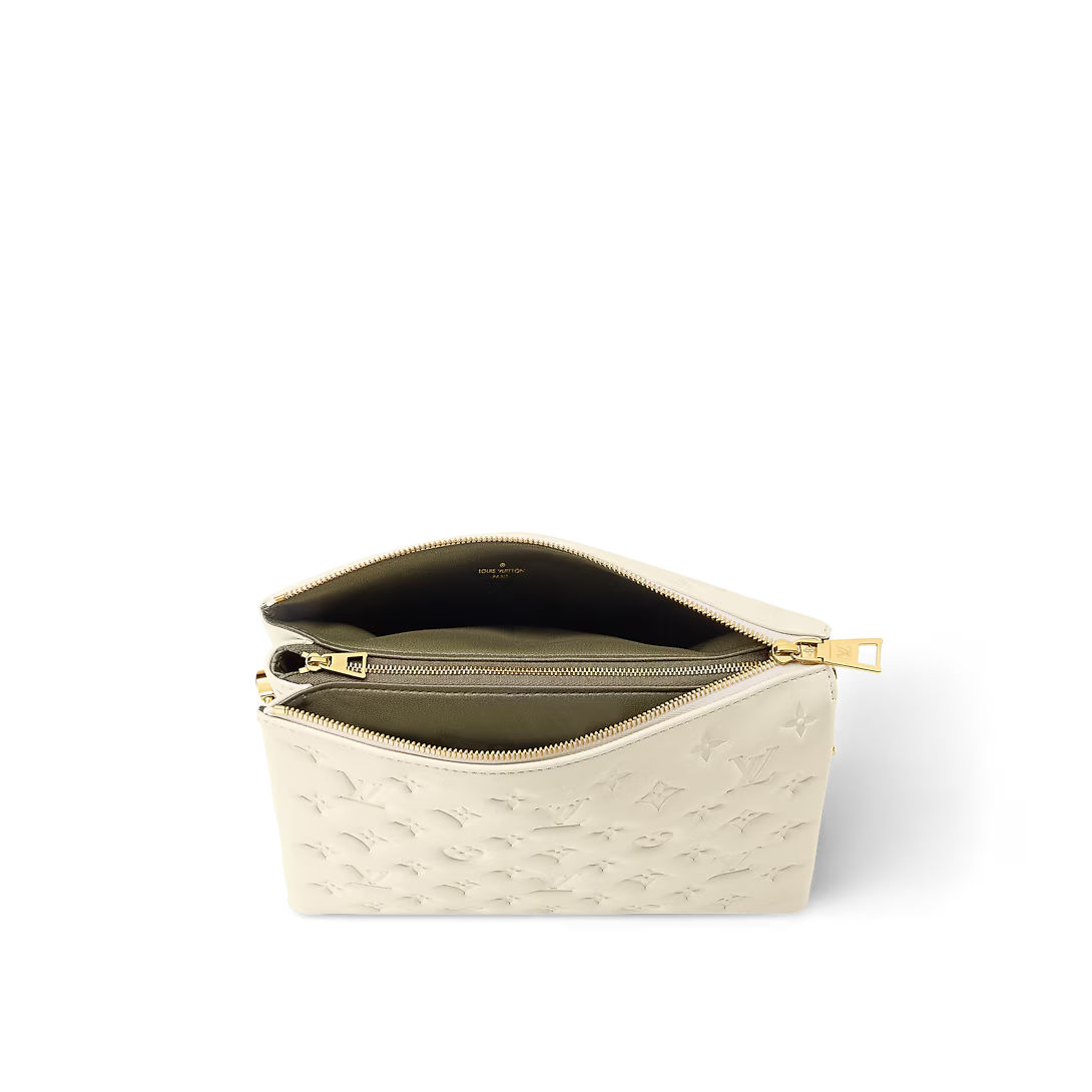 Louis Vuitton Coussin PM Monogram Empreinte Leather Craie 26cm/10.2in M23758