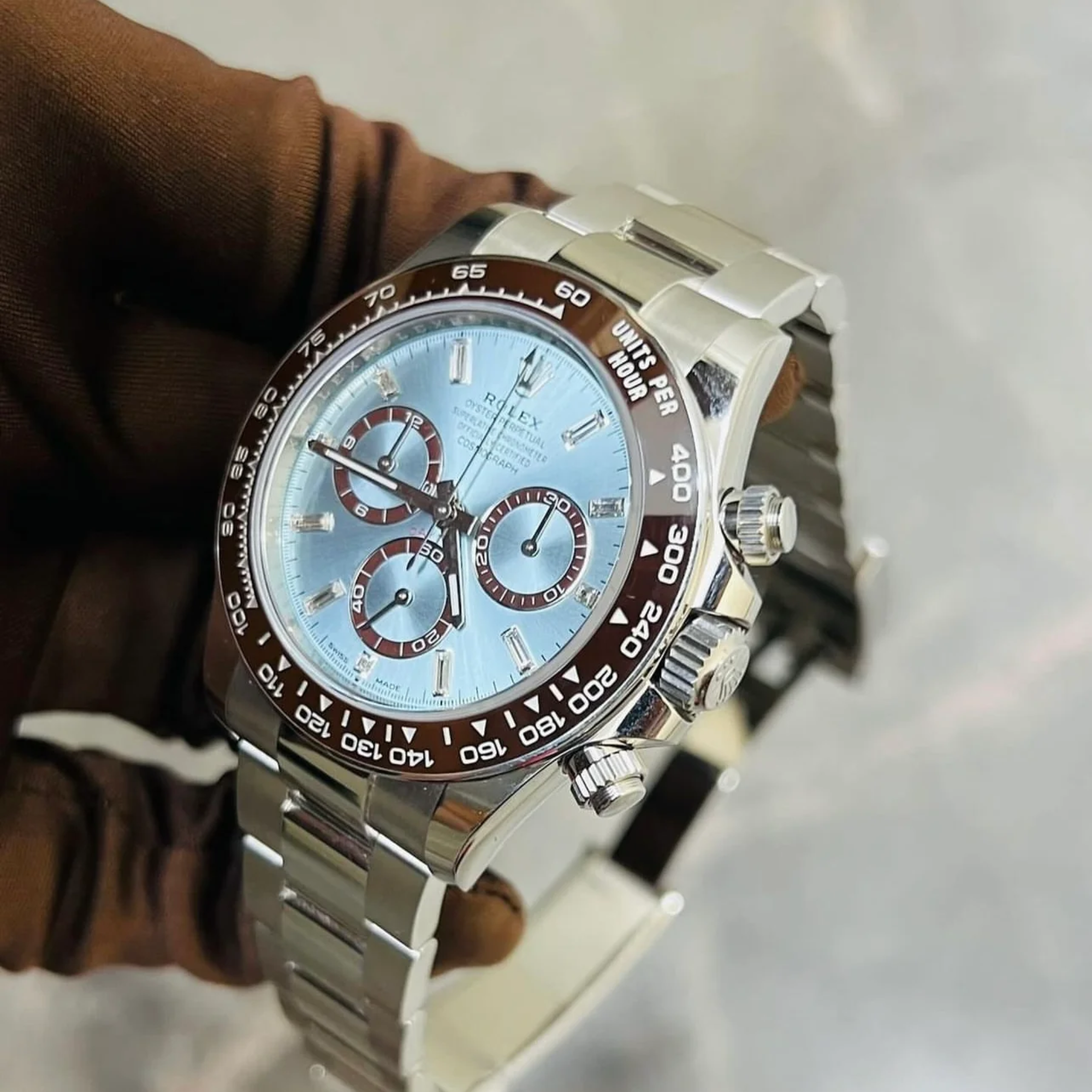 Rolex Daytona 40 mm Ice blue Dial 126506 “Platona”