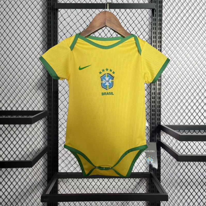 2025-26 Baby Brazil Home Football jersey