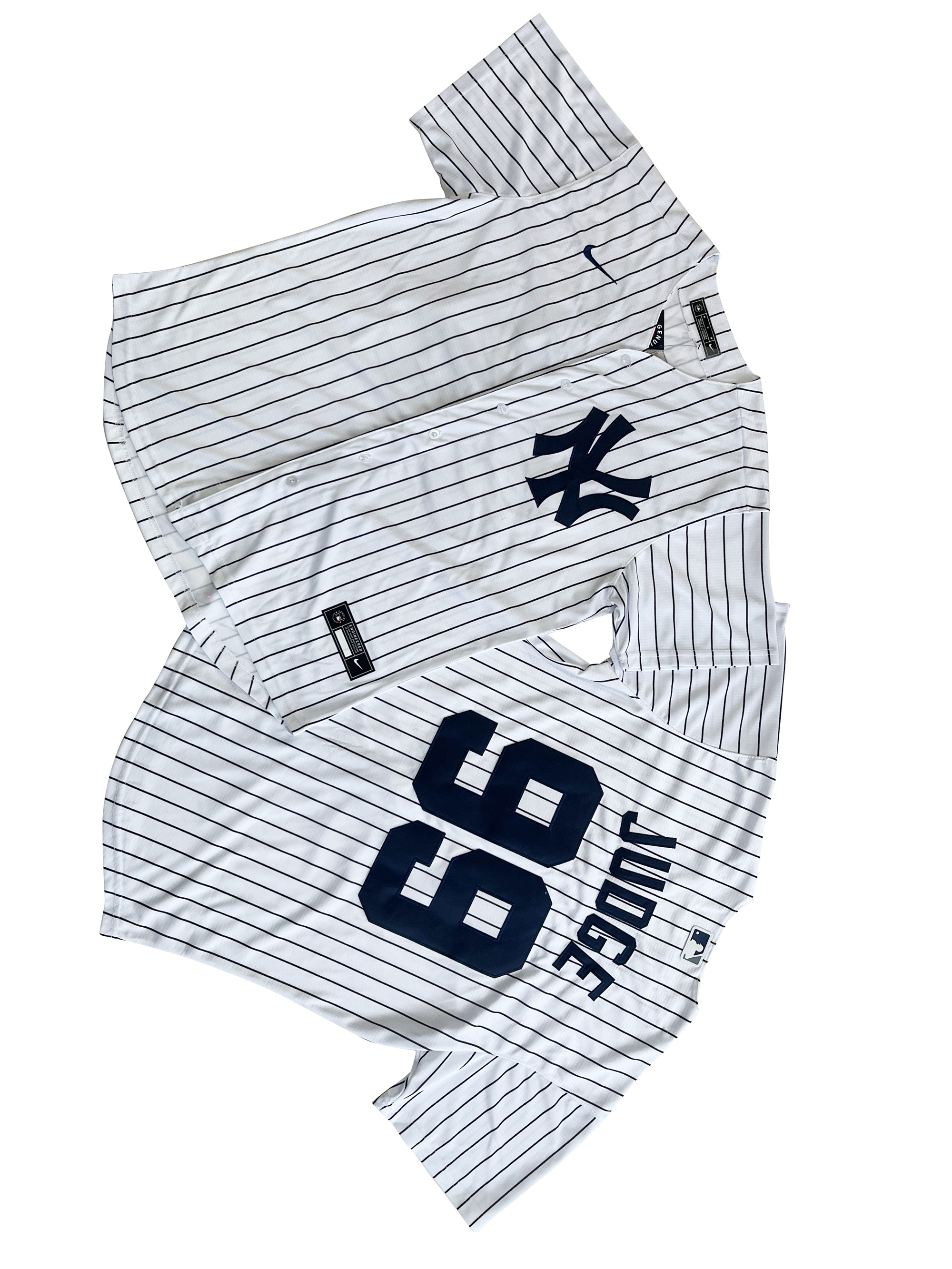 Men's New York Yankees Aaron Judge White Home Replica Player Name Jersey