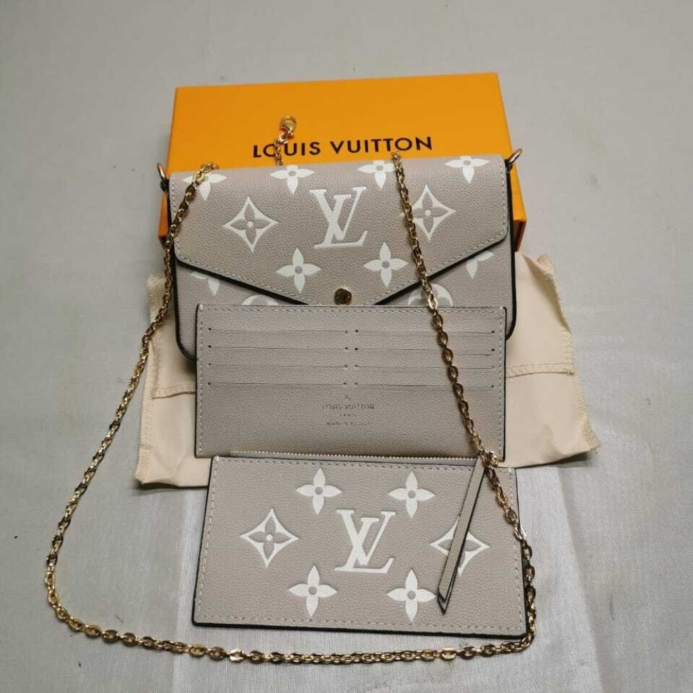 Louis Vuitton Félicie Pochette Monogram Grey 21Cm M82610