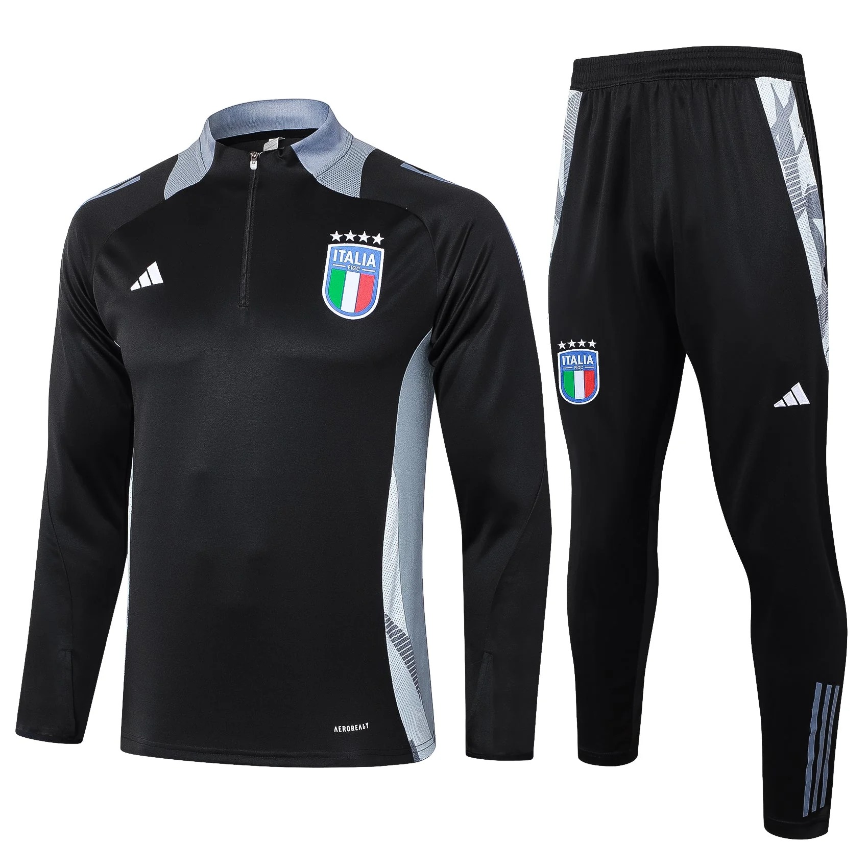 2024-2025 Mens Italy Training Suit Black
