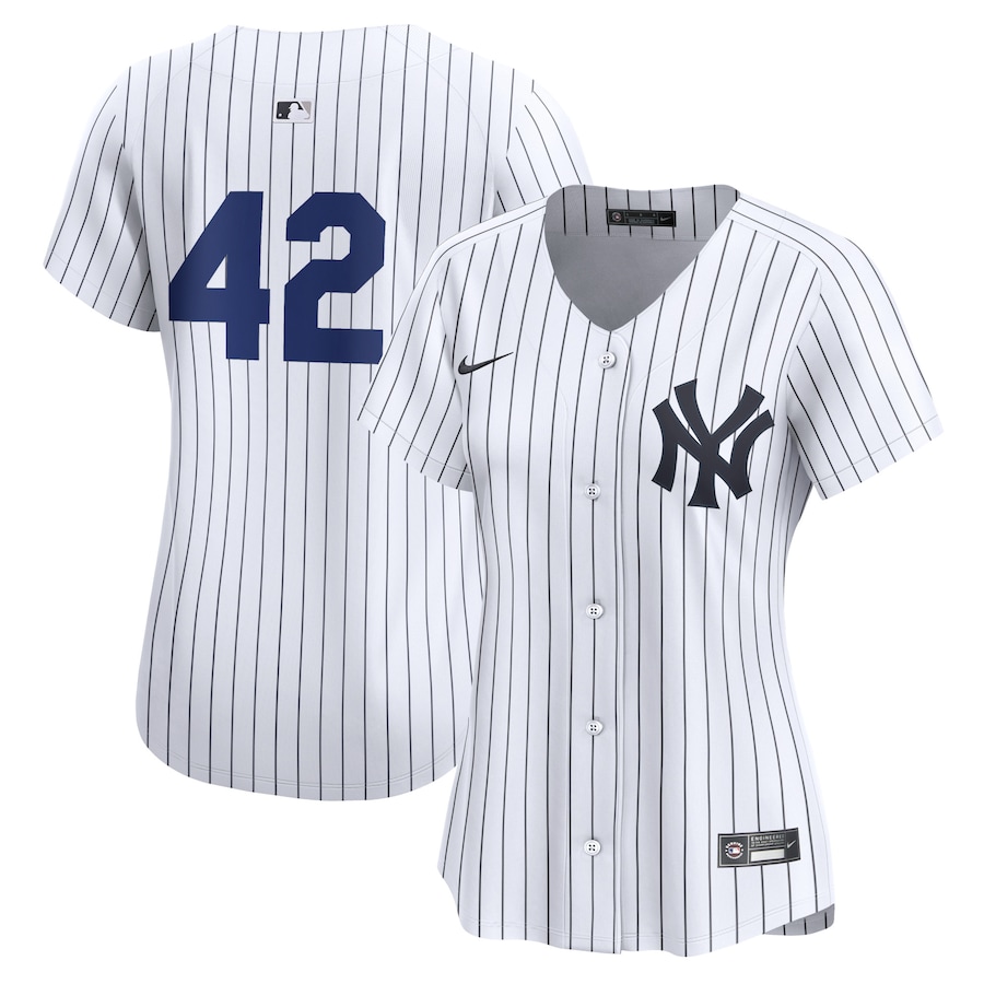New York Yankees Women's 2024 Jackie Robinson Day Home Limited Jersey  White