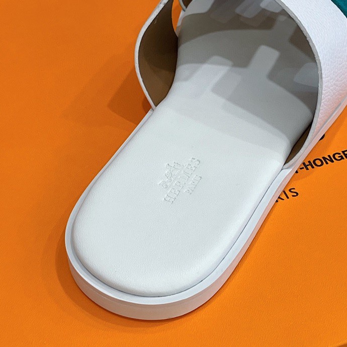 HERMES SANDAL IZMIR WHITE/BLUE